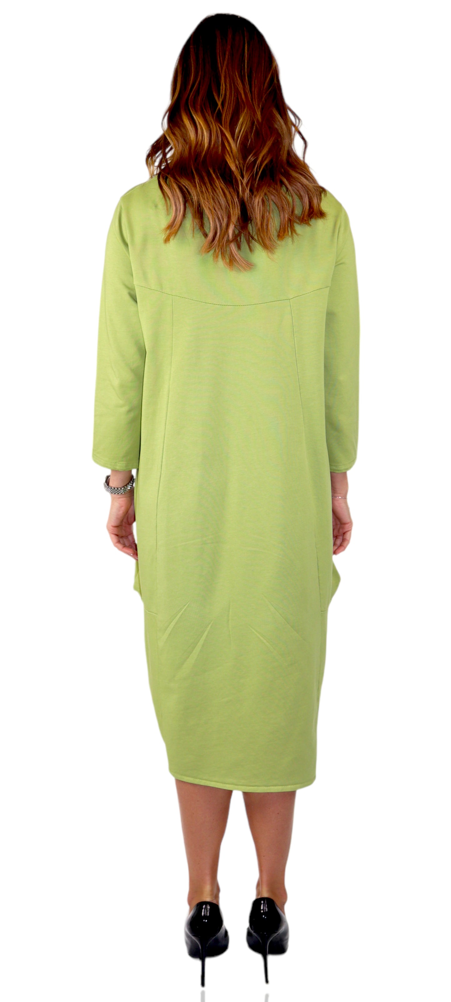 Women's Cotton Relaxed Fit Bubble Hem Dress Top