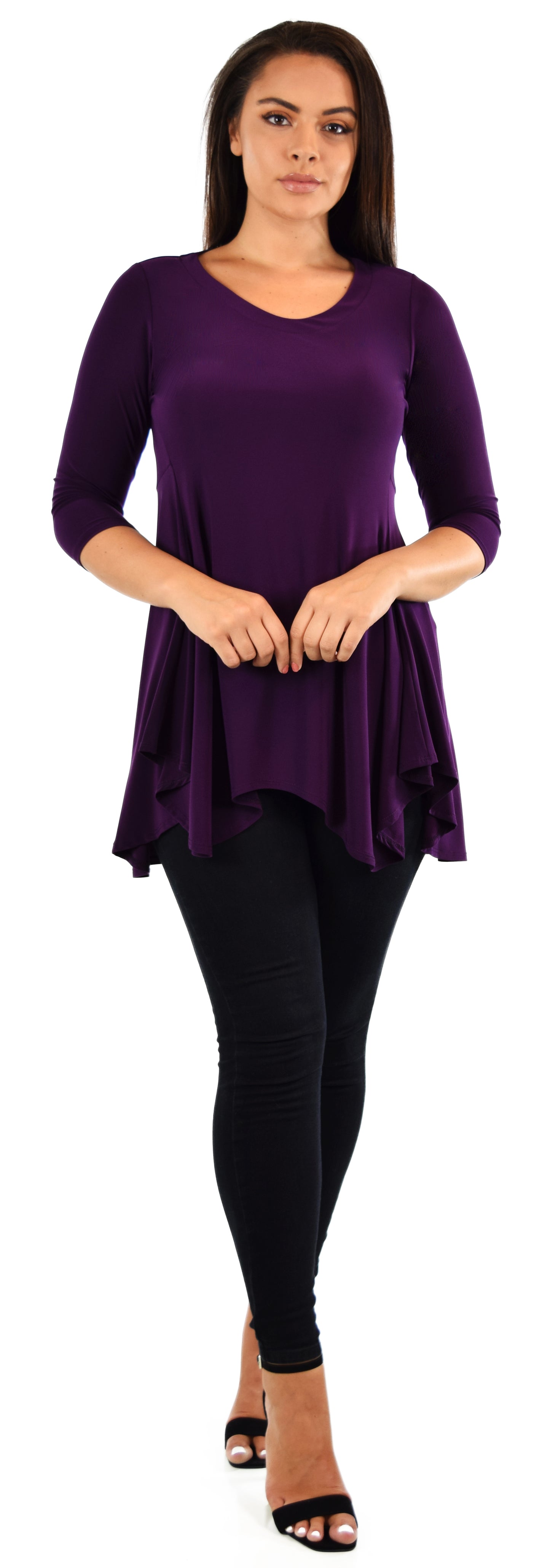 Asymmetrical Tunic, Swing Tunic, Hi-Low Tunic, Full circle Tunic, Voyager Tunic, Lagenlook Tunic, Women Tunic, size S,M,L,XL
