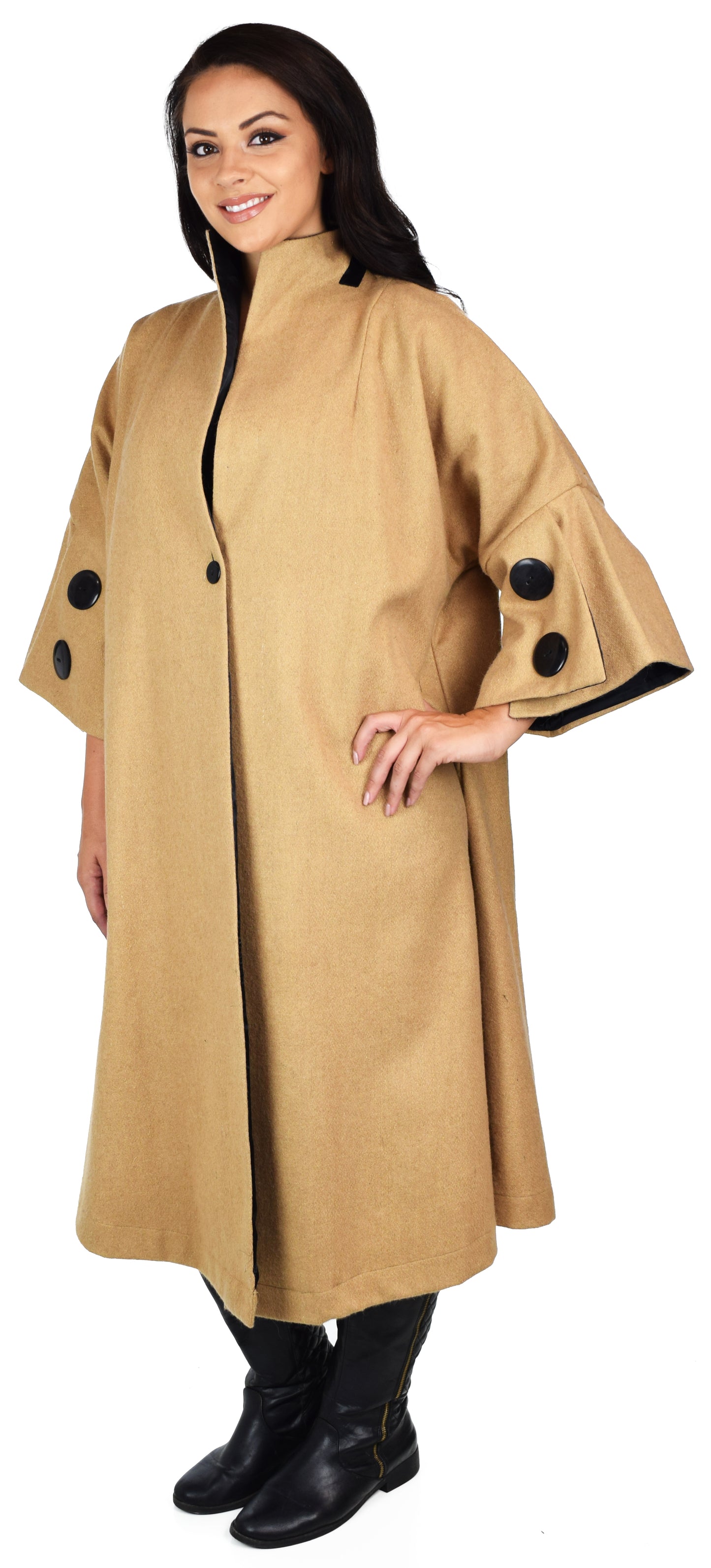 Women Swing Jacket/Coat,Designer Coat, European Style Coat, Regular and Plus Size Coat, Heavy Wool blend Coat, Swing Coat. Oversized Coat