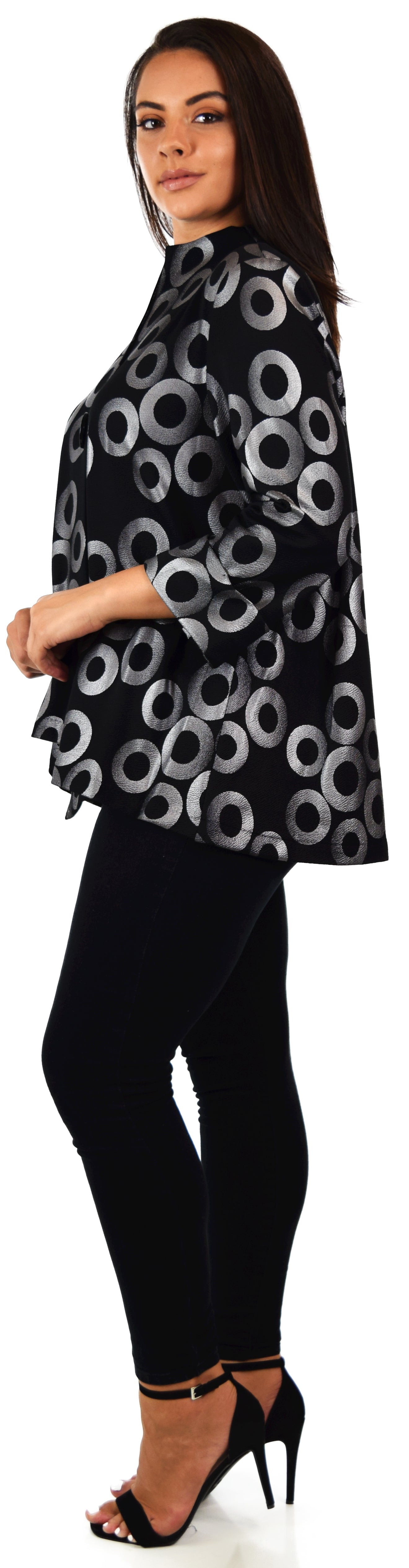 Aristocratic Jacket, Crop Jacket, Plus size Jacket, Hi Low Short Asymmetrical Jacket. XL,1XL,2XL to 3XL