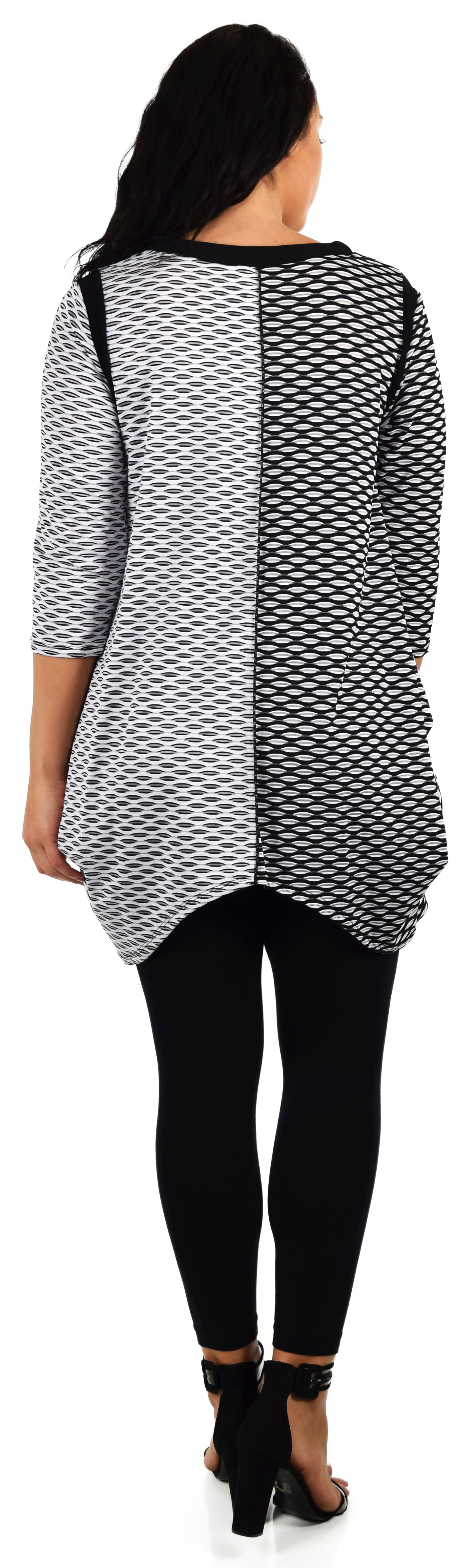 2 Tone Lagenlook top, Textured fabric Tunic, Contemporary Tunic, Lagenlook Tunic, Layered Tunic