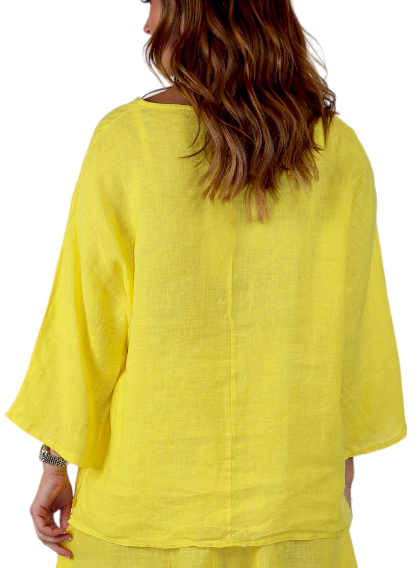 Womens Plus Size Oversized Baggy Swirl Print Artsy Bohemian 100% Linen Tunic Shirt Top | One Size Fits All