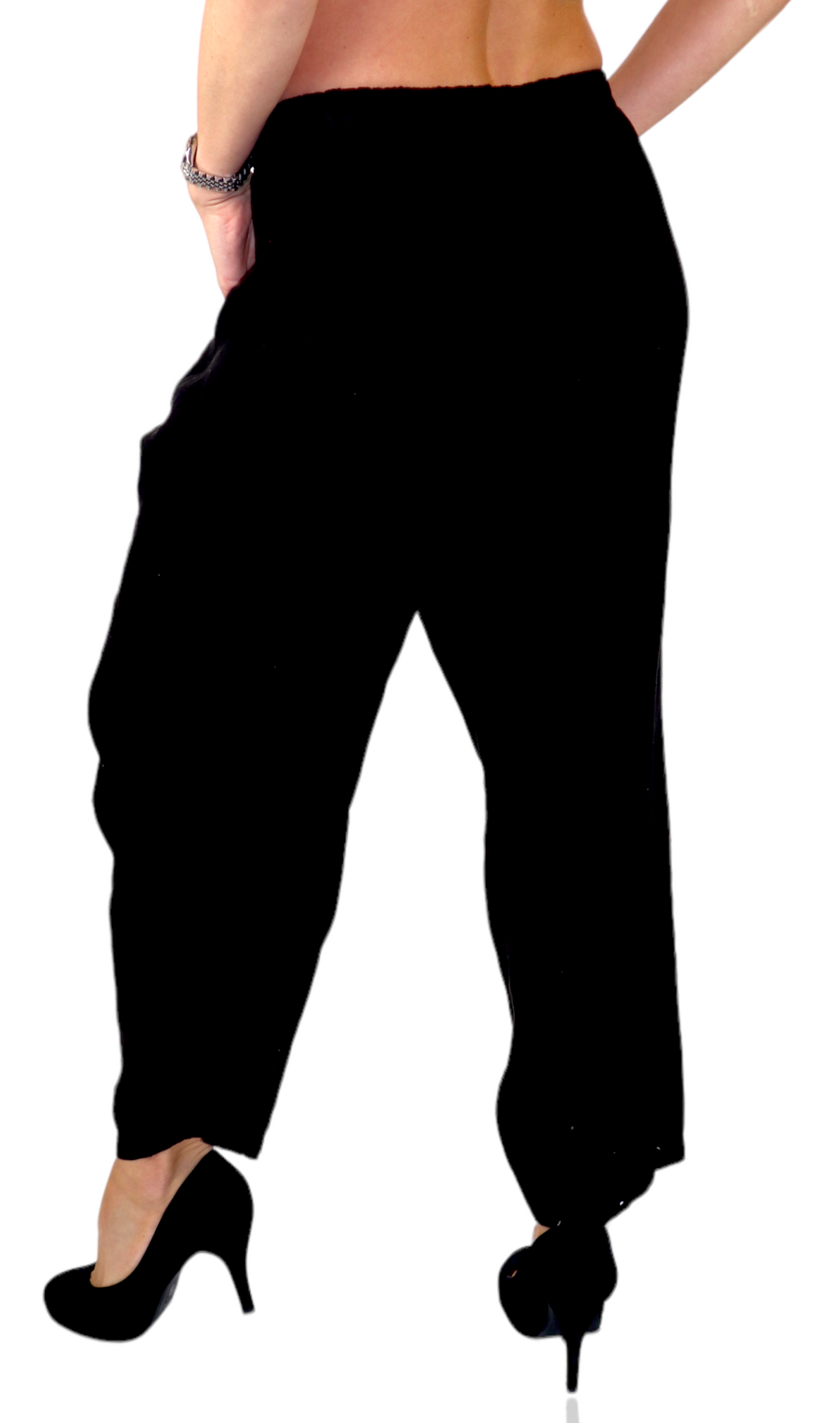 Women 100% Pure Linen Relaxed Fit Breathable Pants w/ Side Pockets