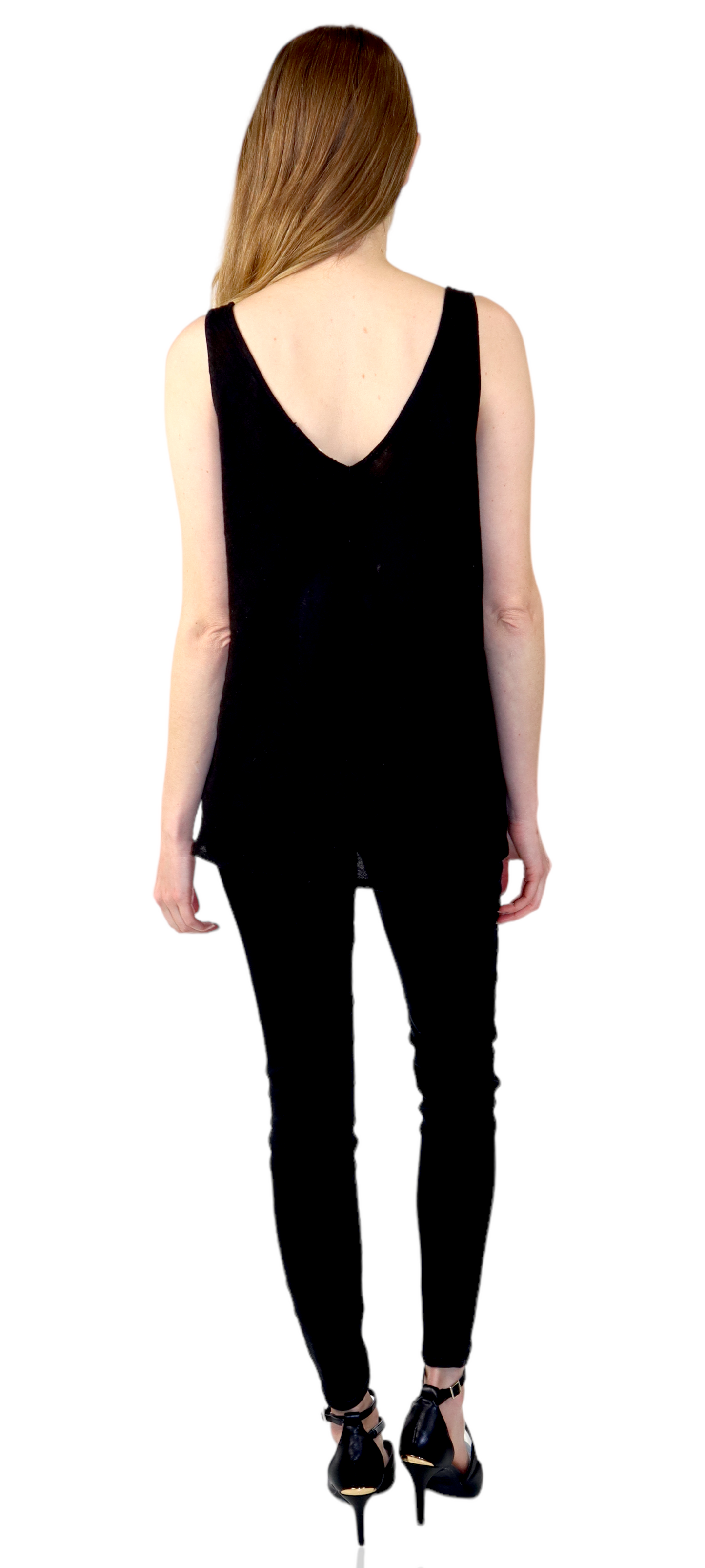 Womens Cheetah Print Linen V-Neck Biased Cut Sleeveless Tank Top Tunic Blouse