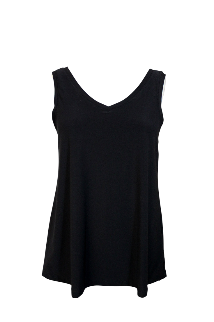 New Versatile Plus Size Tank, Reversible Tank top, Convertible Neckline Tank Top, Plus size Tank, Women tank top, Full figured Tunic.