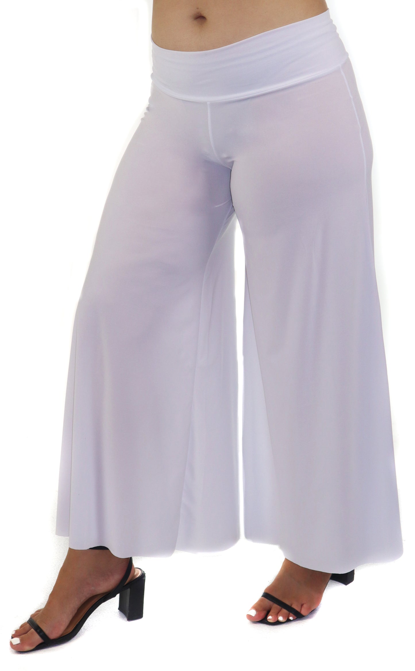 Women High Waist Plus Size BoHo Wide Legged Pants | Sizes 1X-6X, Handmade in USA