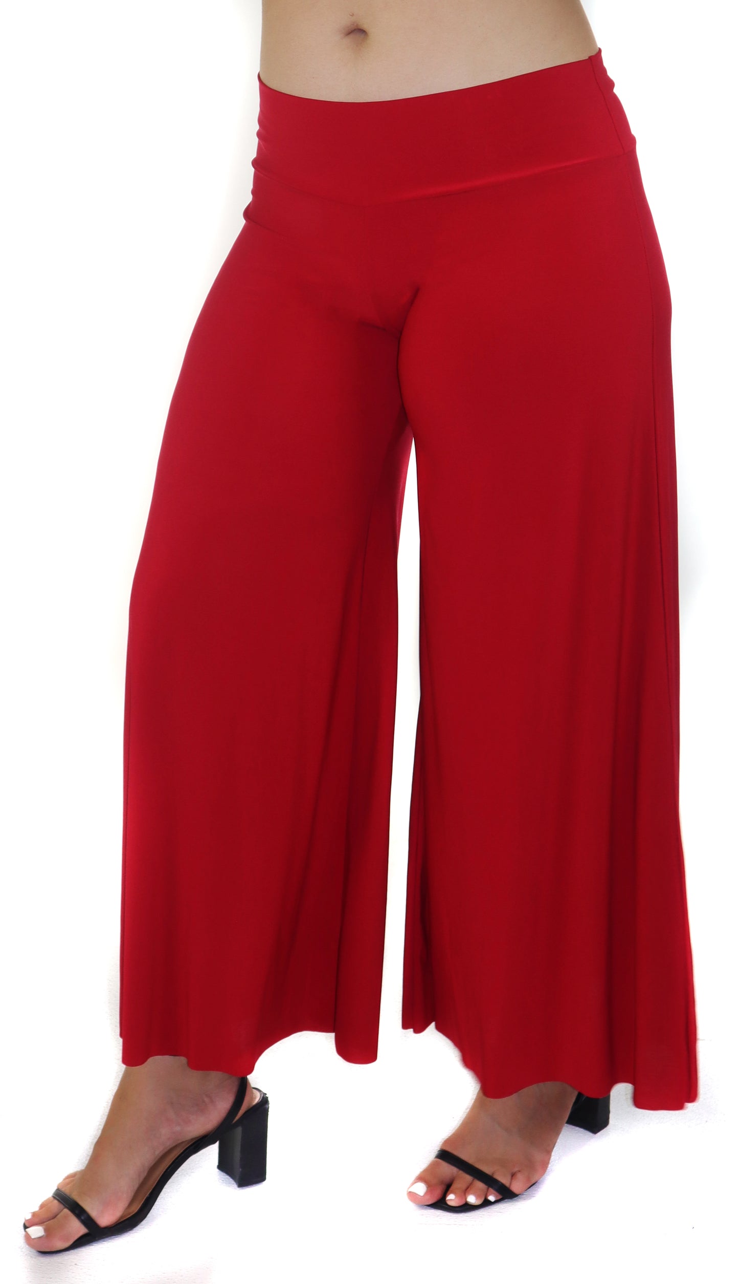 Women High Waist Plus Size BoHo Wide Legged Pants | Sizes 1X-6X, Handmade in USA