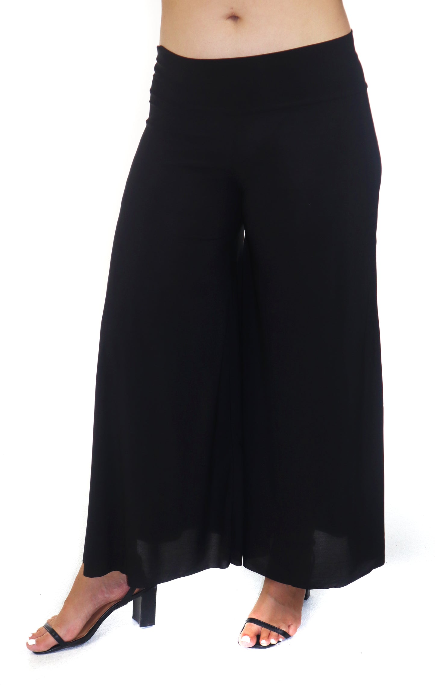 Women High Waist Plus Size BoHo Wide Legged Pants | Sizes 1X-6X, Handmade in USA