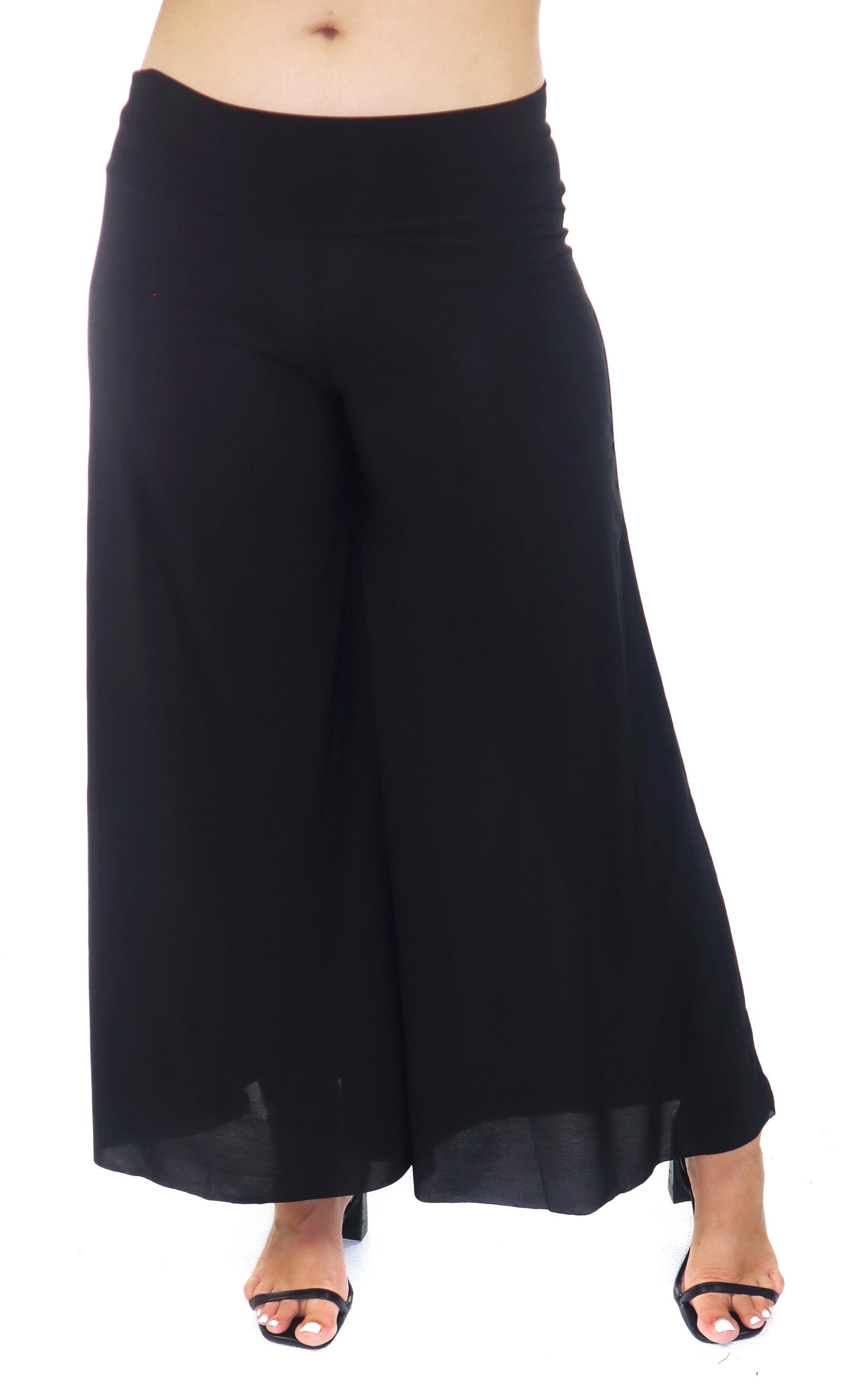 Women High Waist Plus Size BoHo Wide Legged Pants | Sizes 1X-6X, Handmade in USA