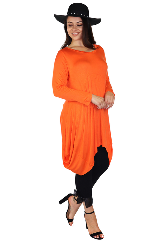 Dare2bstylish Artsy Balloon Layering Tunic Dress in Lagenlook Plus size,