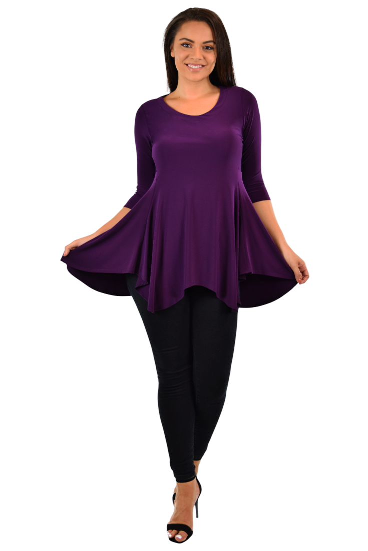 Asymmetrical Tunic, Swing Tunic, Hi-Low Tunic, Full circle Tunic, Voyager Tunic, Lagenlook Tunic, Women Tunic, size  S,M,L,XL