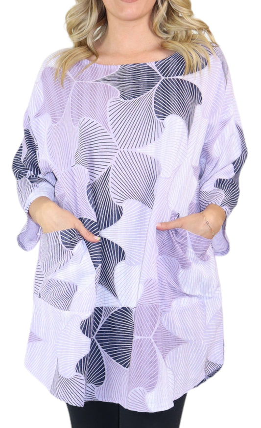 Womens Linen Long Relaxed Fit Tunic Dress Top with Front Pockets | One Size Fits All (S-1X)