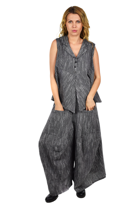 Designer Pant set, Cotton Pant Set , Lagenlook Pant Set, Slub Cotton Pants set, Women Pant Set, Boho Pant Set, Relaxed pant set