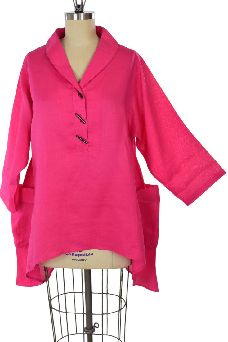 Linen Blouse, Linen Tunic, Plus Size Tunic, Asymetrical Tunic, Lagenlook Tunic, Plus size tunic top M TO 3XL