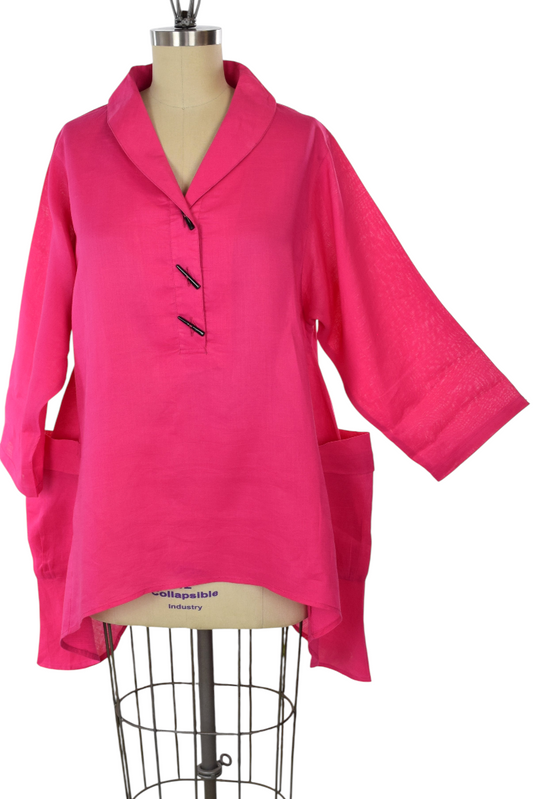 Linen Blouse, Linen Tunic, Plus Size Tunic, Asymetrical Tunic, Lagenlook Tunic, Plus size tunic top M TO 3XL