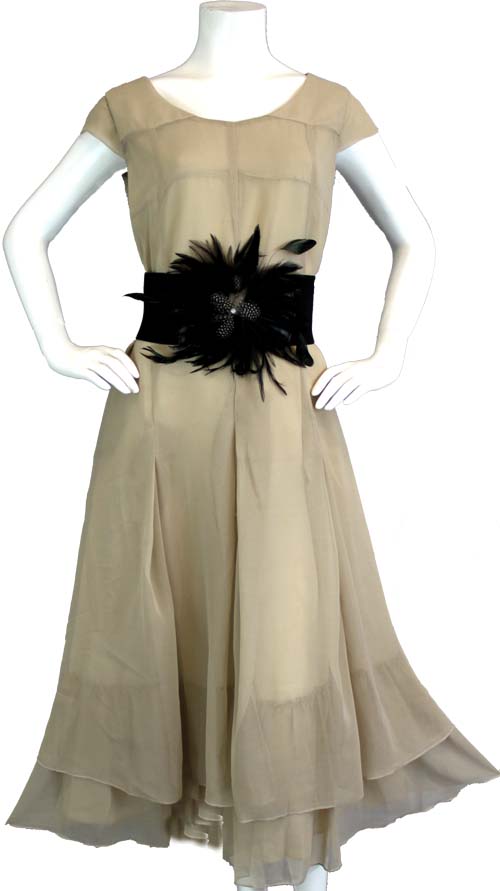 Classic 2 PC Georgette Chiffon Dress and  Coat Jacket set, Women Dress and Jacket Set,