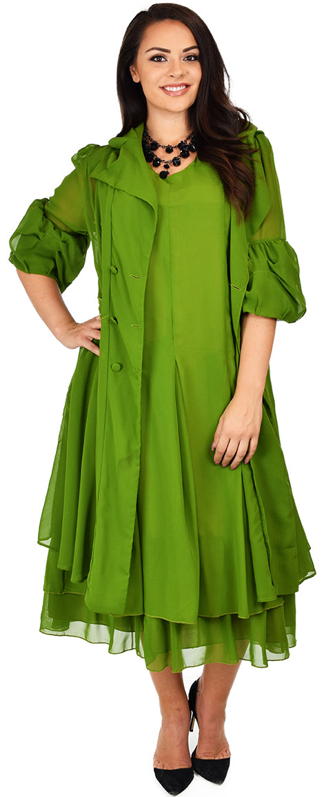 Classic 2 PC Georgette Chiffon Dress and  Coat Jacket set, Women Dress and Jacket Set,