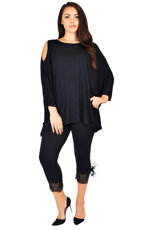 Versatile Tunic Cold shoulder Tunic, Summer Tunic,Plus size Clothing, Lagenlook Top, Plus size Top, Comfortable and Trendy Fits up to 5xl