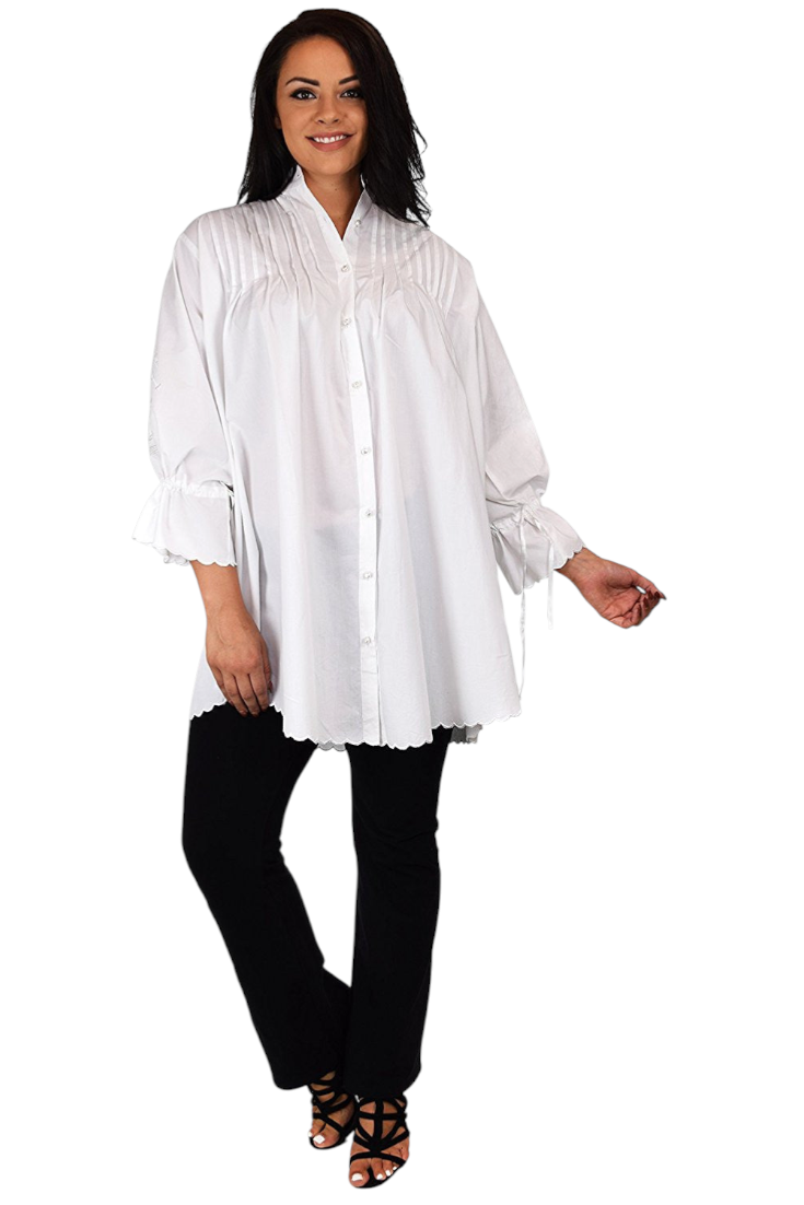 Embroidered Shirt, Plus Size Shirt, Oversized Button Down Dress Shirt, Embroidered Blouse