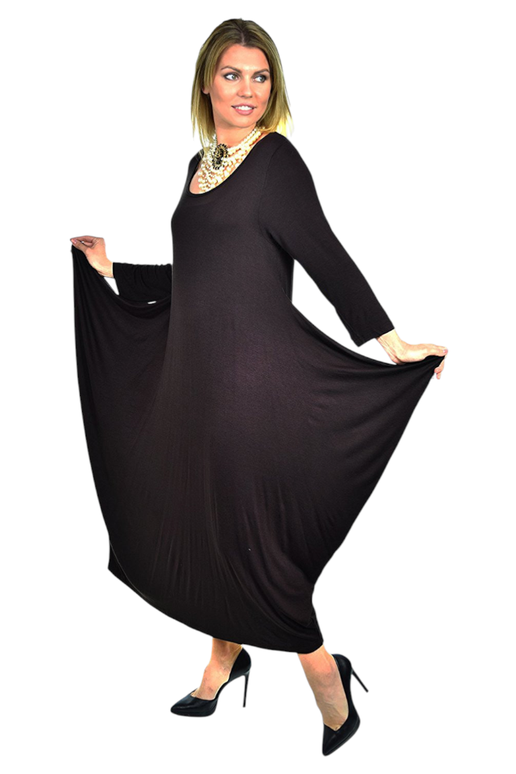 Lagenlook Plus Size Summer Dress Quirky Loose Fitting