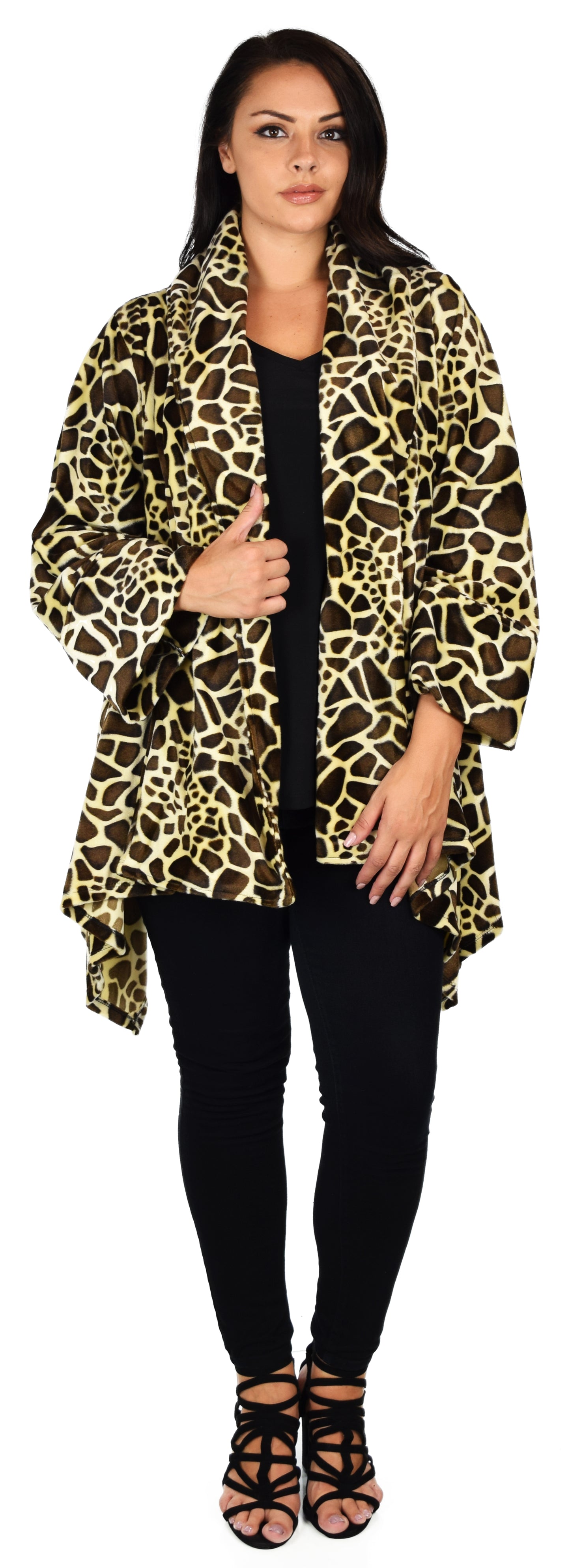 Made in USA, Ultimate Travelers Jacket, Plus Size Jacket, Velvet Duster, Winter jacket, Animal Print Jacket