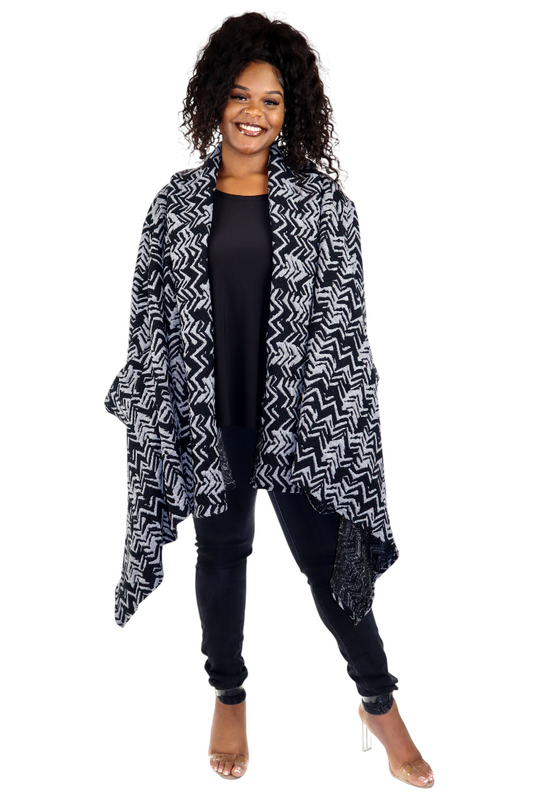 Made in USA, Ultimate Travelers Jacket, Plus Size Jacket, Jacqaurd Duster, Chevron  print Jacket, Jacquard Coat, Winter jacket, winter coat.