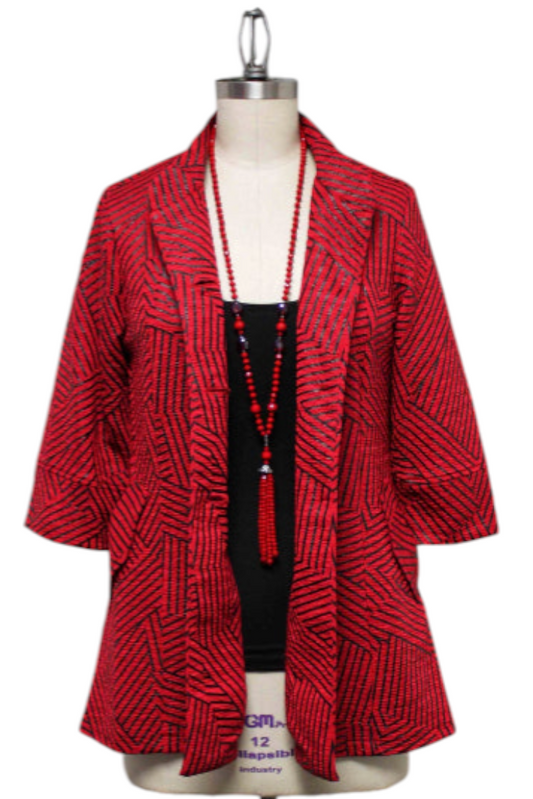 Designer and Exclusive Regular and Plus size jacket in High end Fabric. S to 3XL. Limited Cut