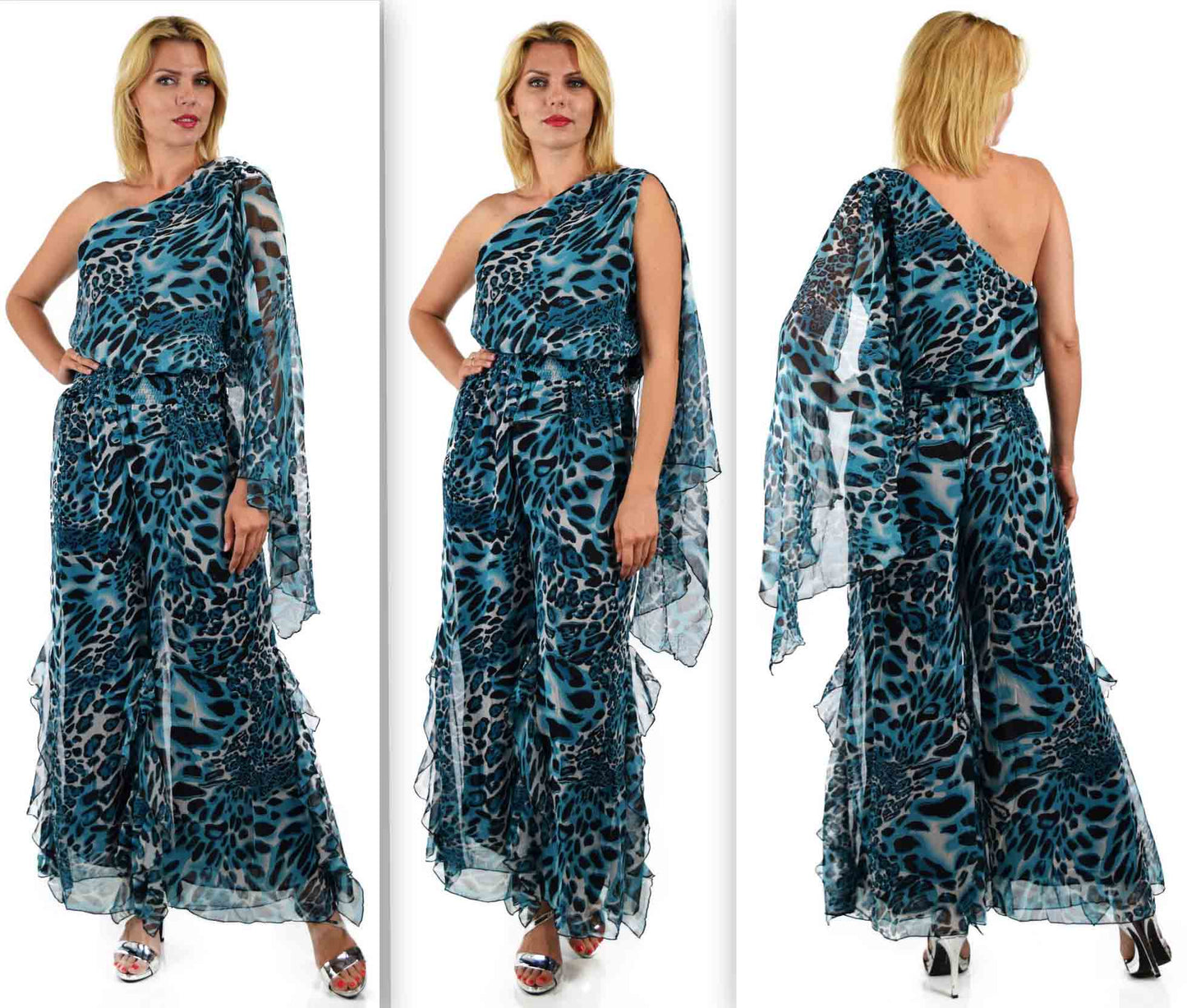 Dare2bstylish, Wild and Sensous , Women Jumpsuit, Women Romper, Wide leg jumpsuit, One Shoulder Jumpsuit, Designer Jumpsuit.
