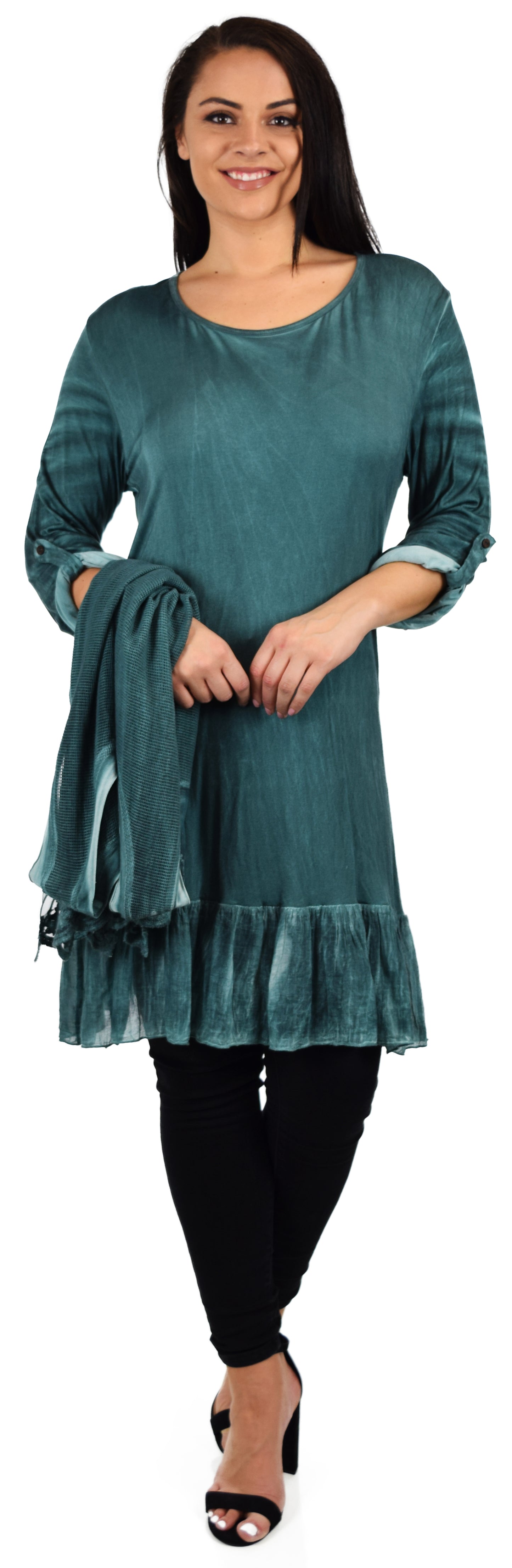 Lace Women Plus Size Tunic, Asymmetrical Lace Tunic, 2 Pc women blouse, Vintage look tunic, Loose fitting Tunic,