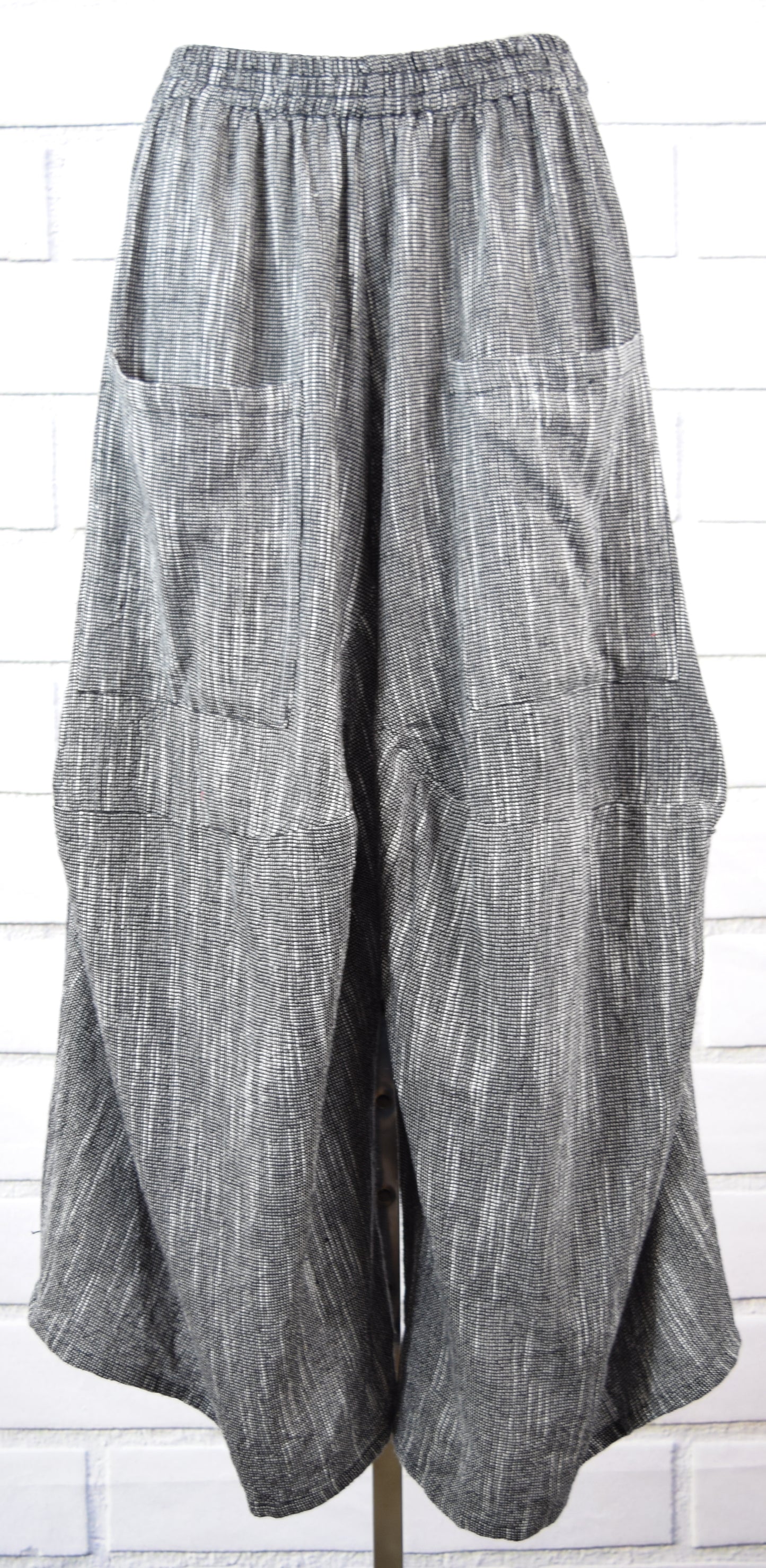 Artsy and Designer 2 PC Cotton Flex Pant Set, Hand Spun Pant Set,Cotton Flax Pant Set, 2 pc pant set, Lagenlook pant set