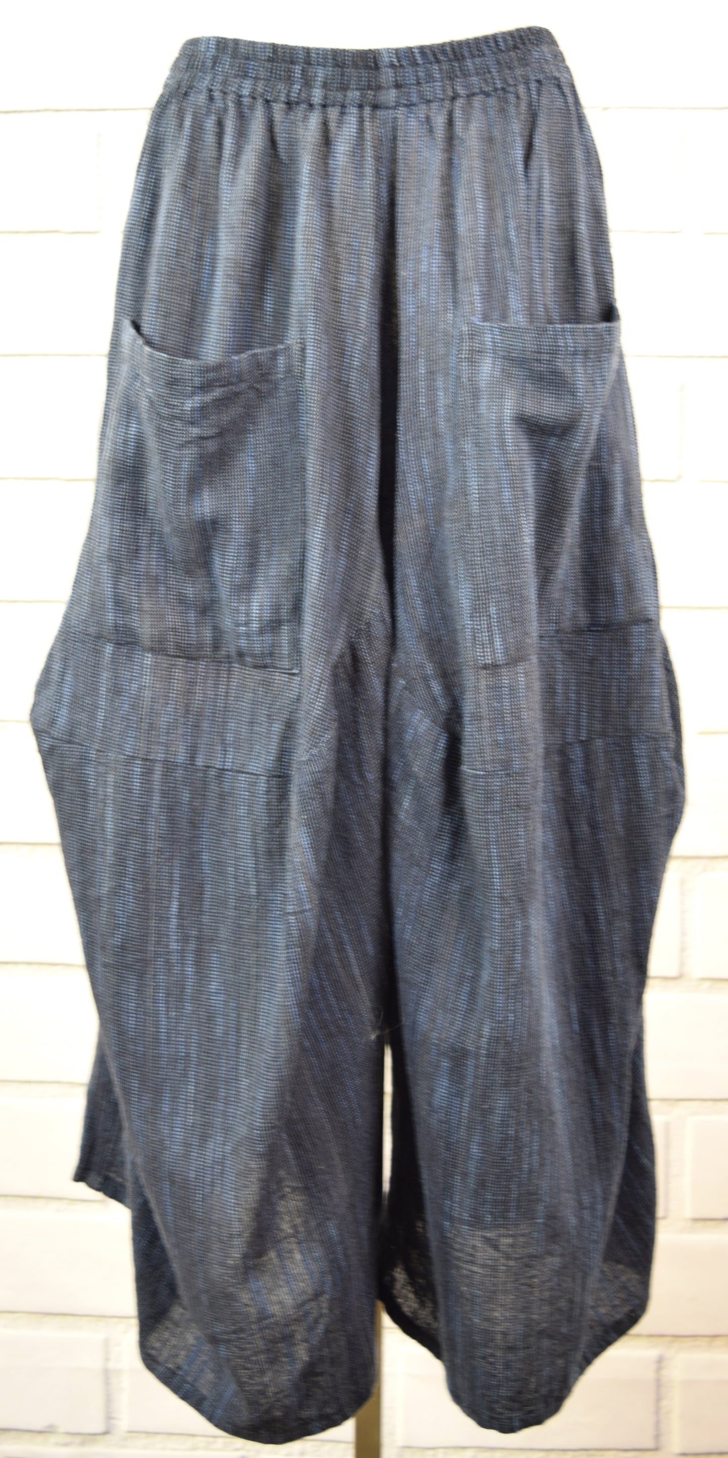 Artsy and Designer 2 PC Cotton Flex Pant Set, Hand Spun Pant Set,Cotton Flax Pant Set, 2 pc pant set, Lagenlook pant set