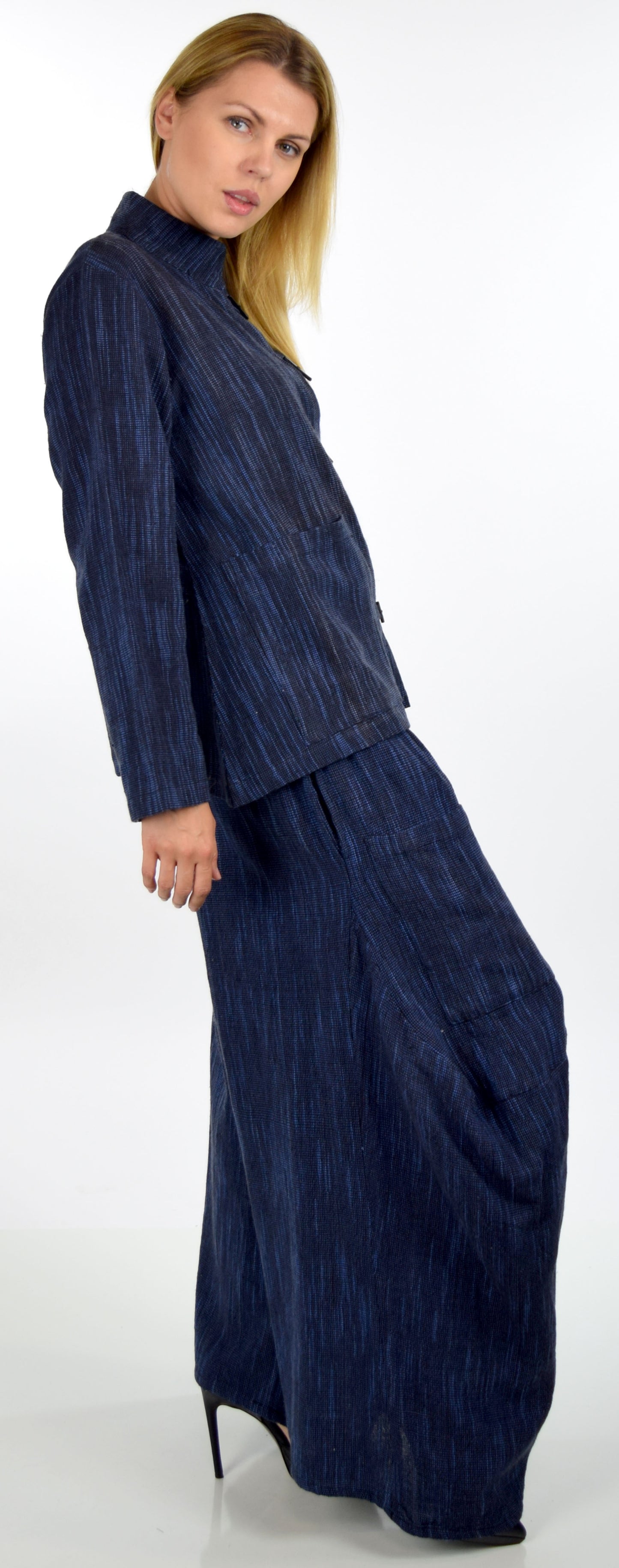 Artsy and Designer 2 PC Cotton Flex Pant Set, Hand Spun Pant Set,Cotton Flax Pant Set, 2 pc pant set, Lagenlook pant set