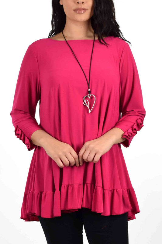 Sweetheart Plus Tunic, Simple and Elegant, Designer Tunic, Baby doll tunic, Plus size tunic XL to 3XL.