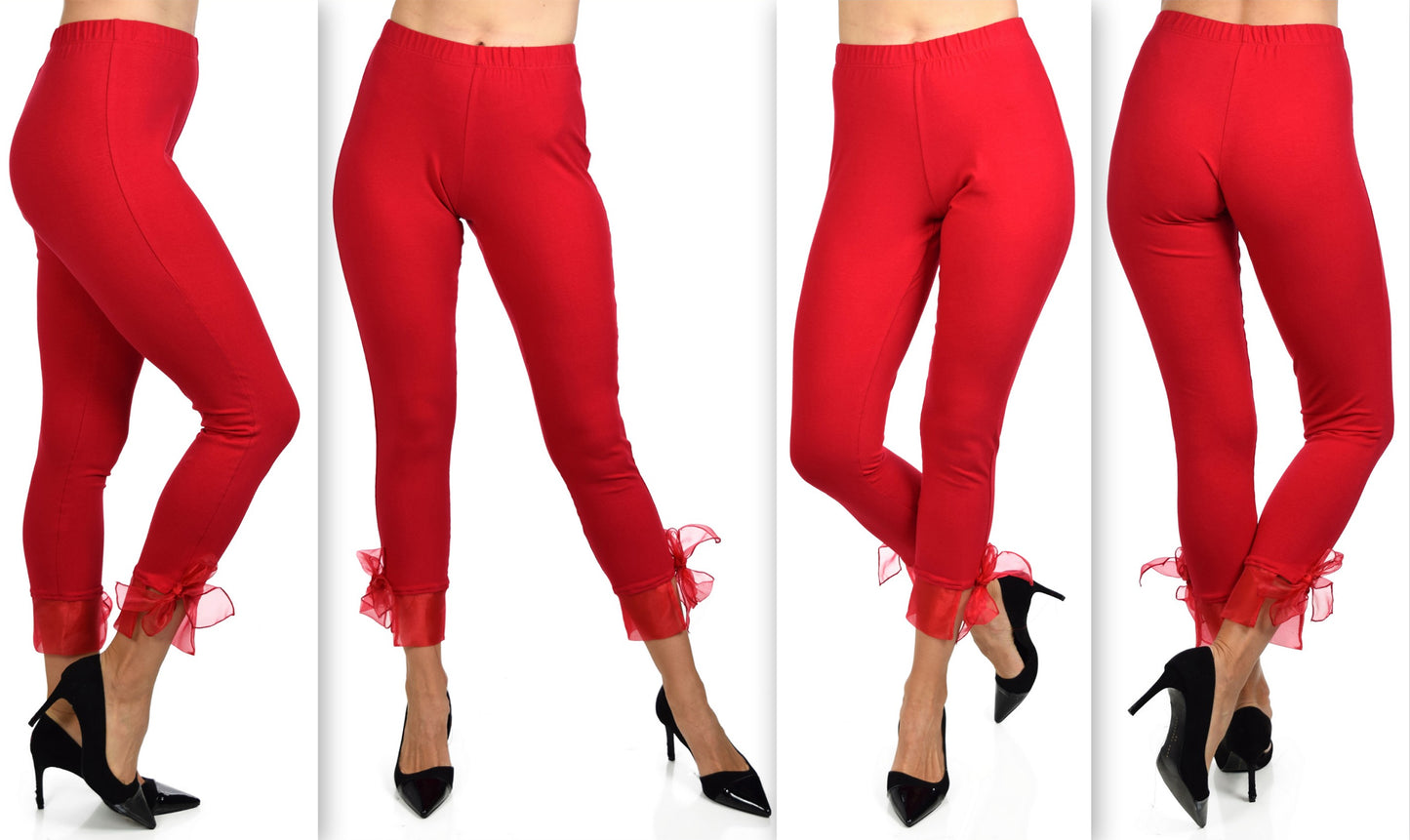 Designer Leggings,Cropped leggings, Bow Leggings, Yoga Leggings, Workout Leggings, Womens Leggings,Organza bow tie,Party Leggings