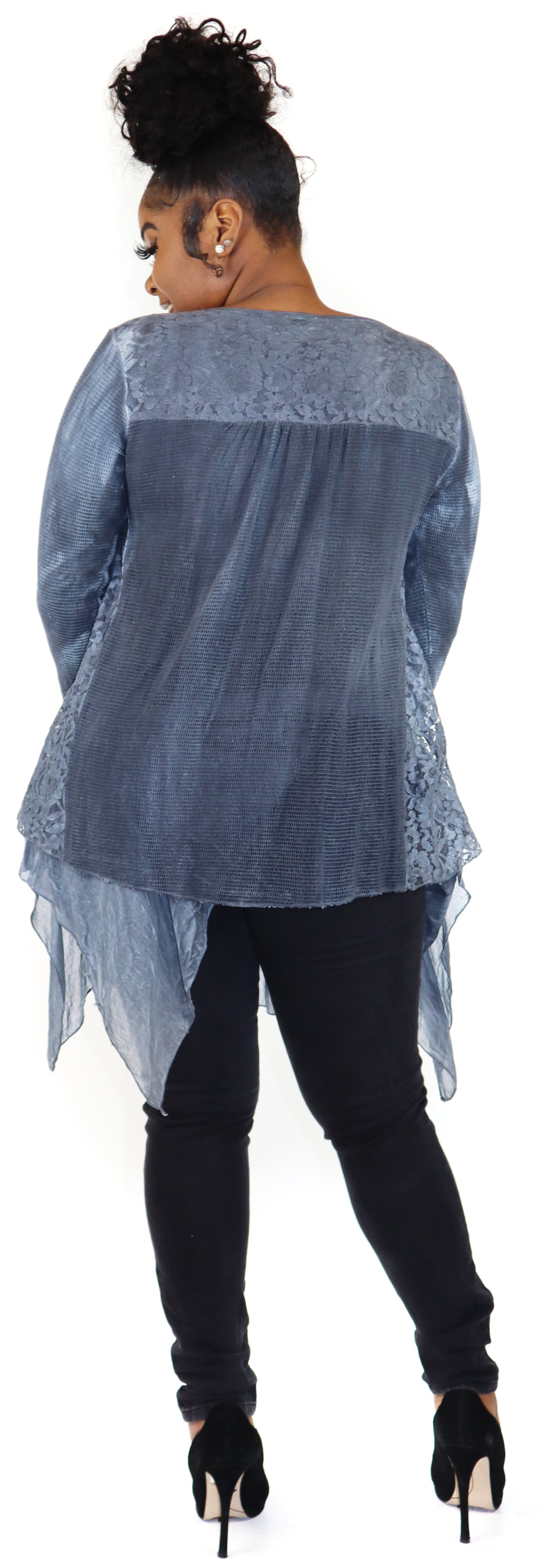 Plus size lace tunic, Women lace tunic,  Women Plus Size Loose Fitting Lace Embroidered Tunic Blouse Top