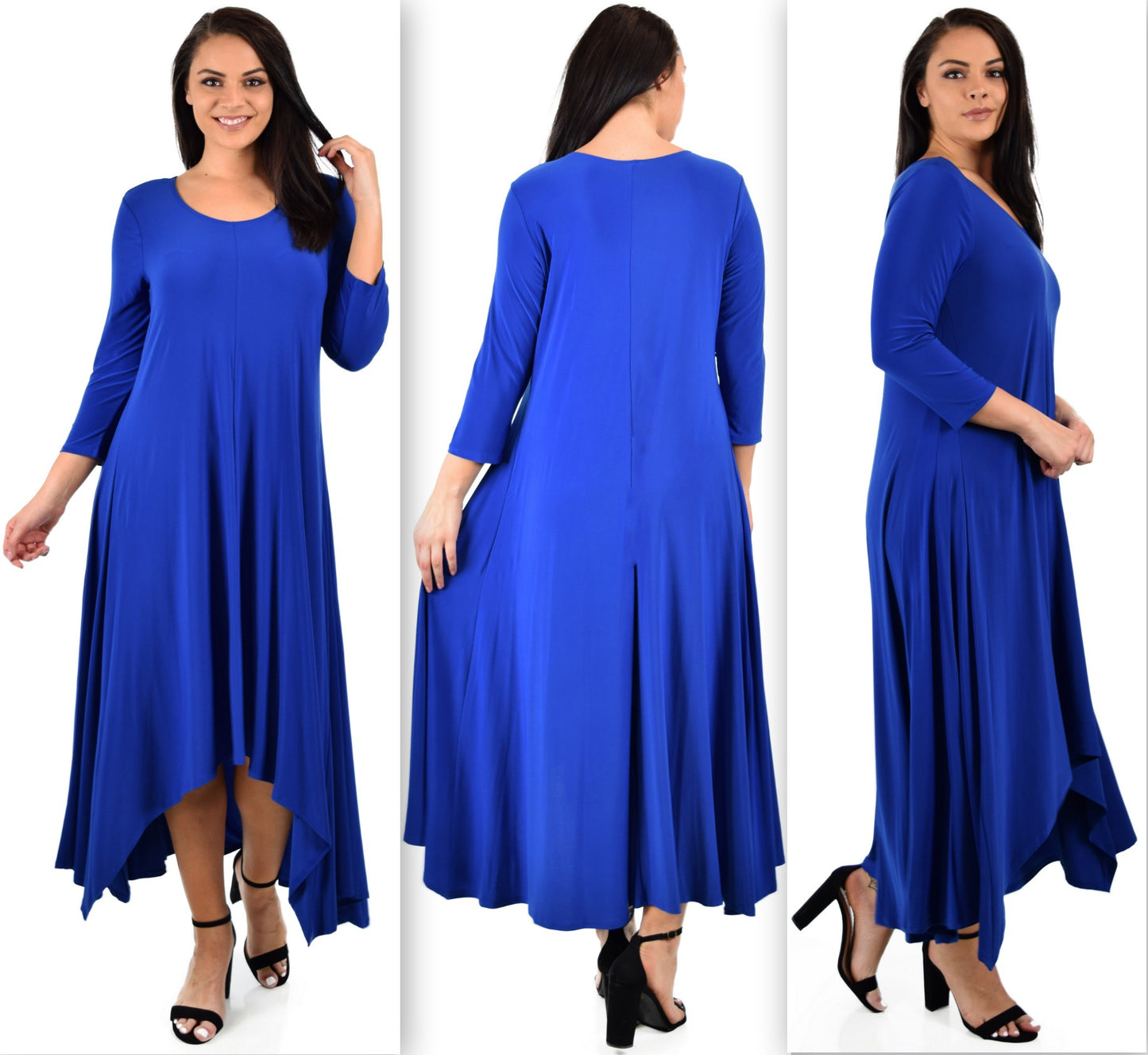 Designer Dress, Quirky Dress, Hi Low Dress, Plus size clothing, Flared Dress, Lagenlook Dress,Plus size Olive Dress, Olive Maxi Dress