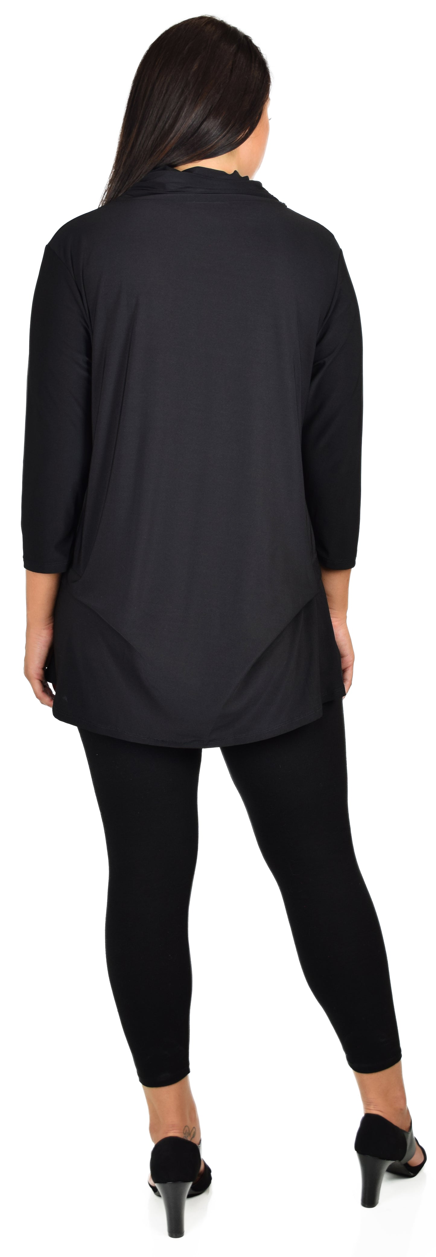 New Travelers Turtle neck Plus size top, lagenlook Designer tunic with details