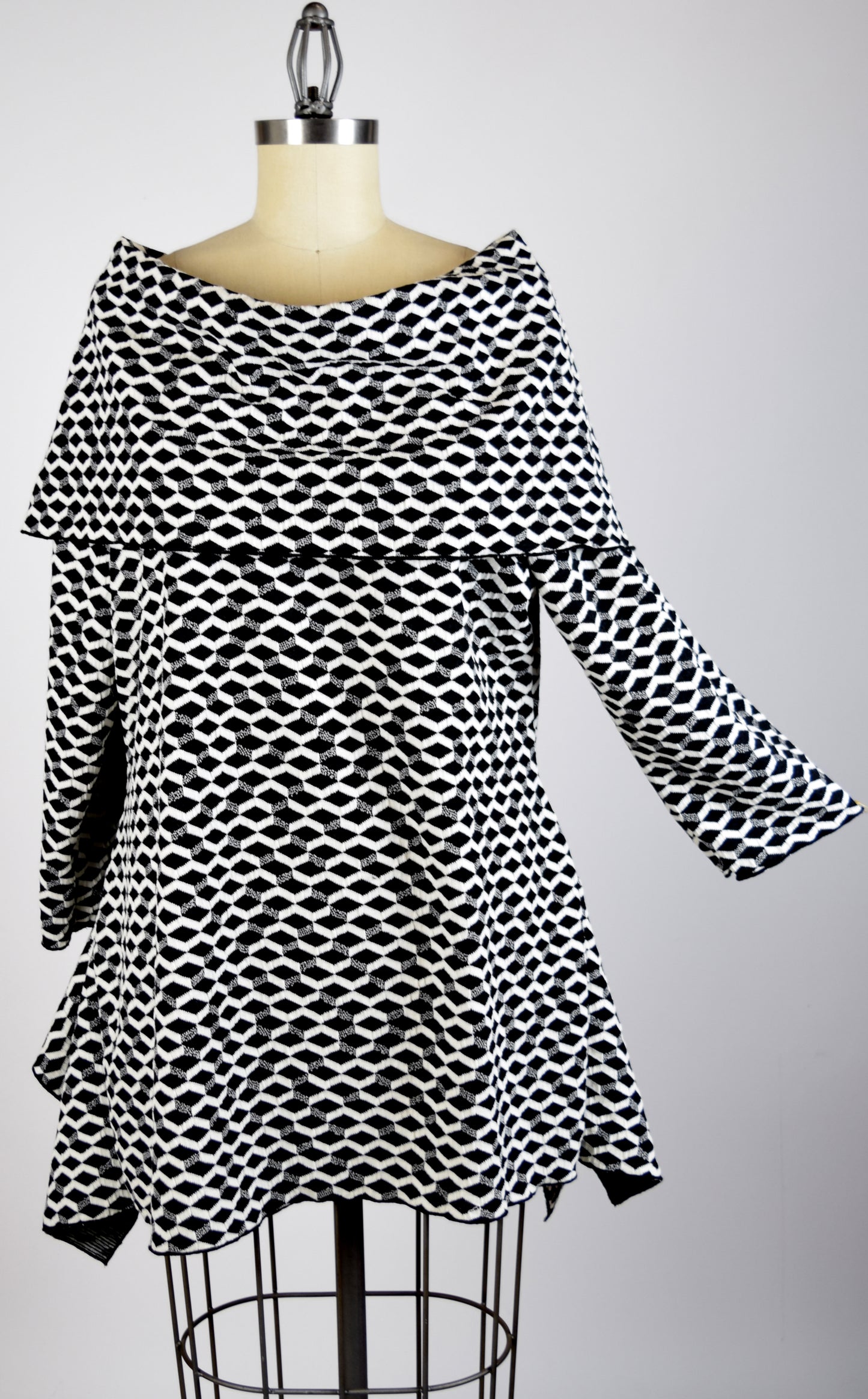 High End Tunic, Designer Tunic, Cowl Neck Tunic, Plus size tunic, Women Tunic,Premium Textured Fabric.