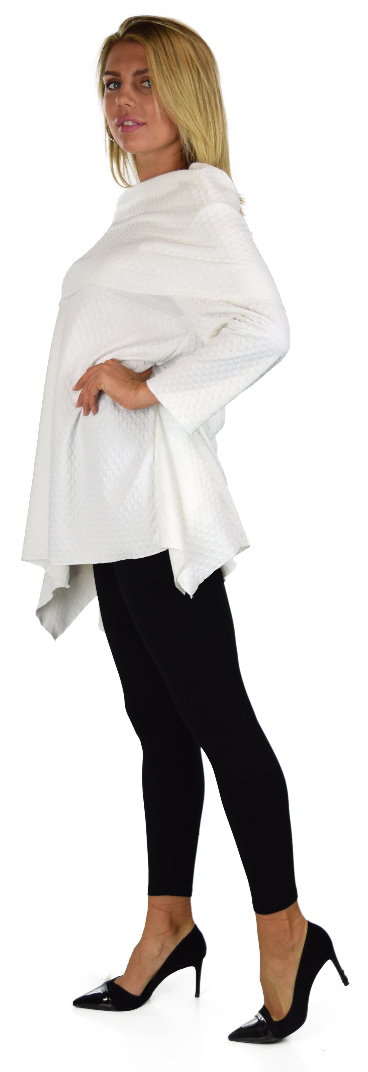High End Tunic, Designer Tunic, Cowl Neck Tunic, Plus size tunic, Women Tunic, In premium Textured Fabric. L to 3XL