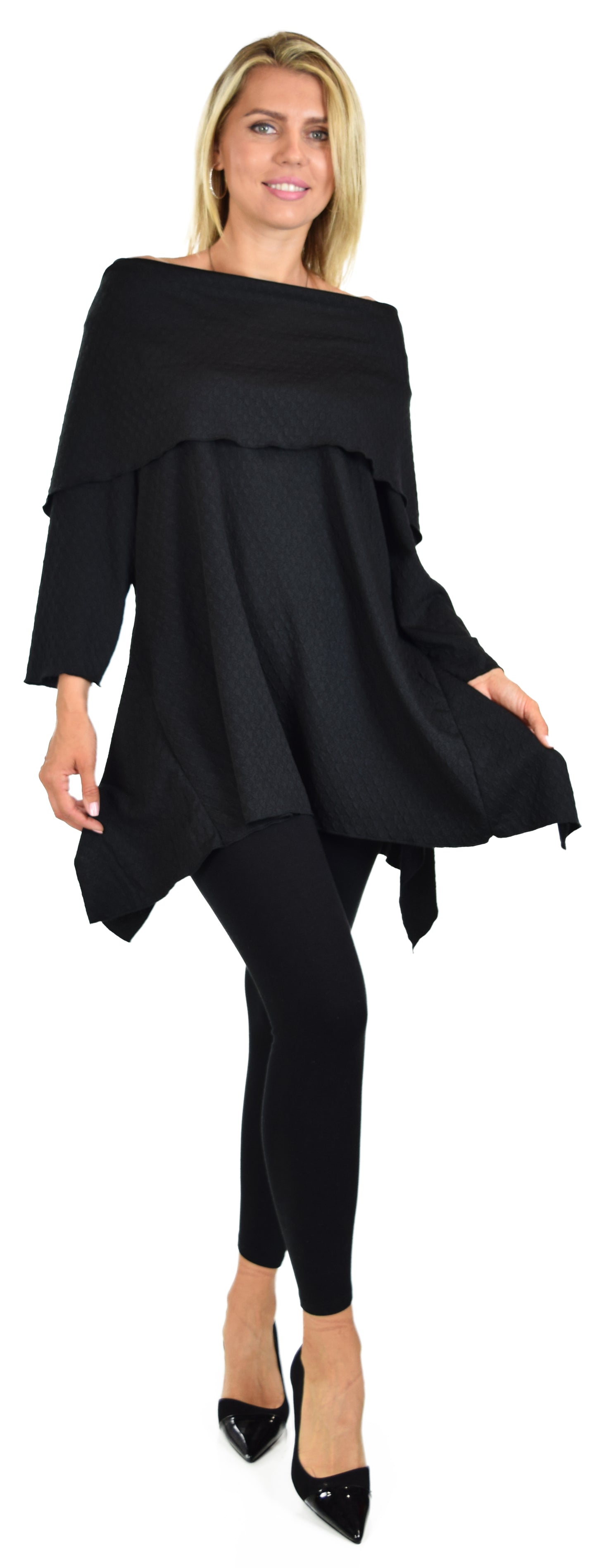 High End Tunic, Designer Tunic, Cowl Neck Tunic, Plus size tunic, Women Tunic, In premium Textured Fabric. L to 3XL