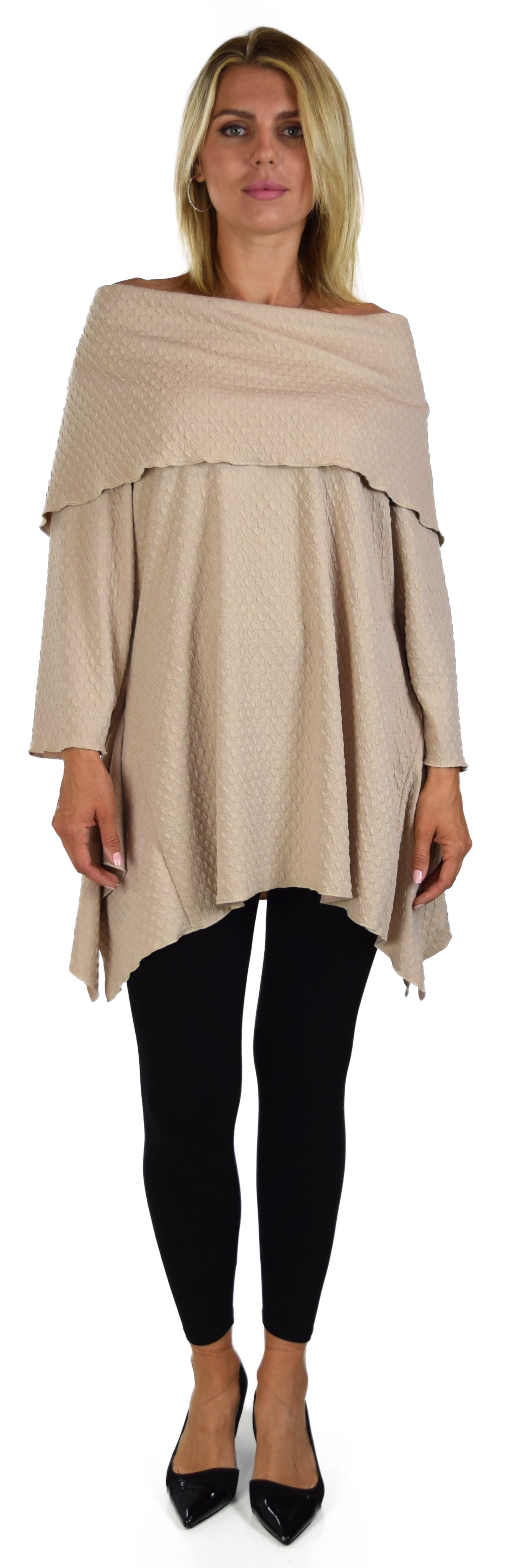 High End Tunic, Designer Tunic, Cowl Neck Tunic, Plus size tunic, Women Tunic, In premium Textured Fabric. L to 3XL