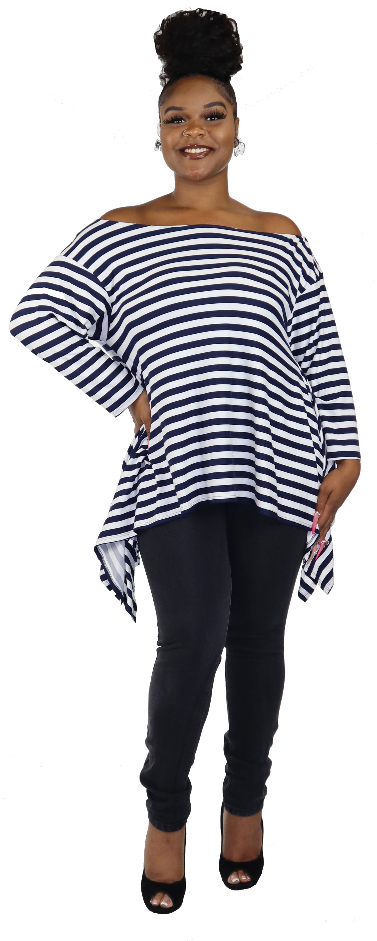 Dare2bstylish tunic, Striped tunic, Asymmetrical tunic, Lagen look tunic, Plus Size, Off shoulder Tunic, One size tunic, Plus size tunic
