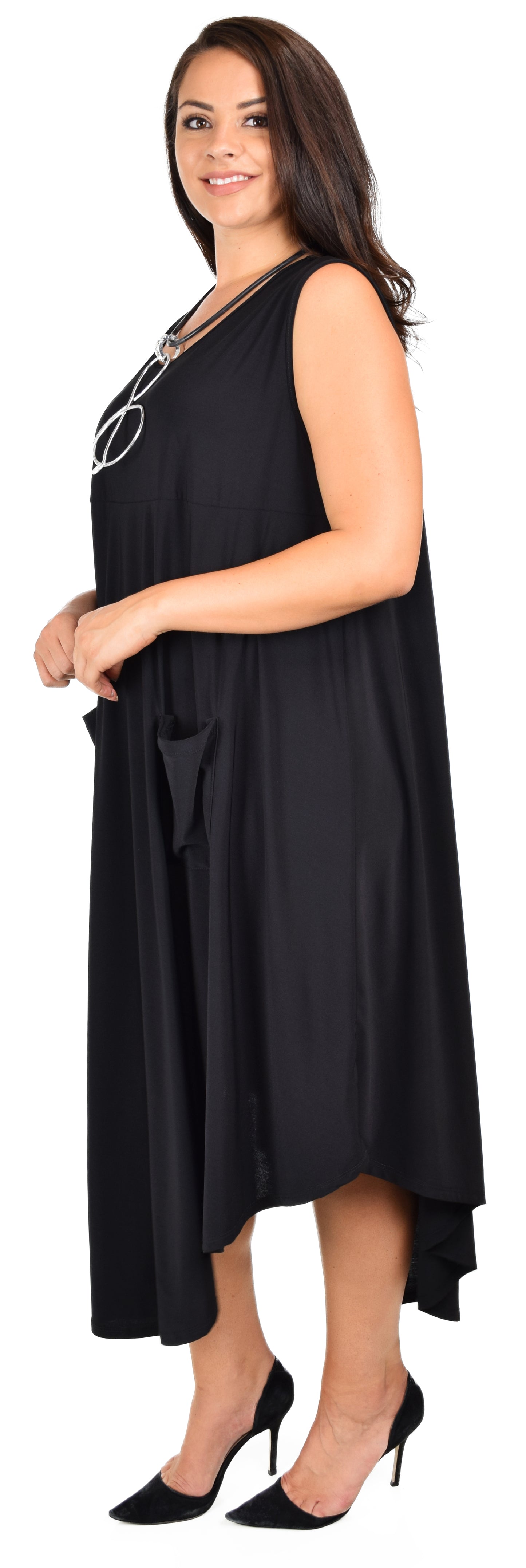 Comfy Dress, Plus Dress, Over size Dress, Plus Size  Dress, Sleeveless Dress, Curvy Dress, Asymmetrical Dress Summer dress,For size 3XL/4XL/5XL