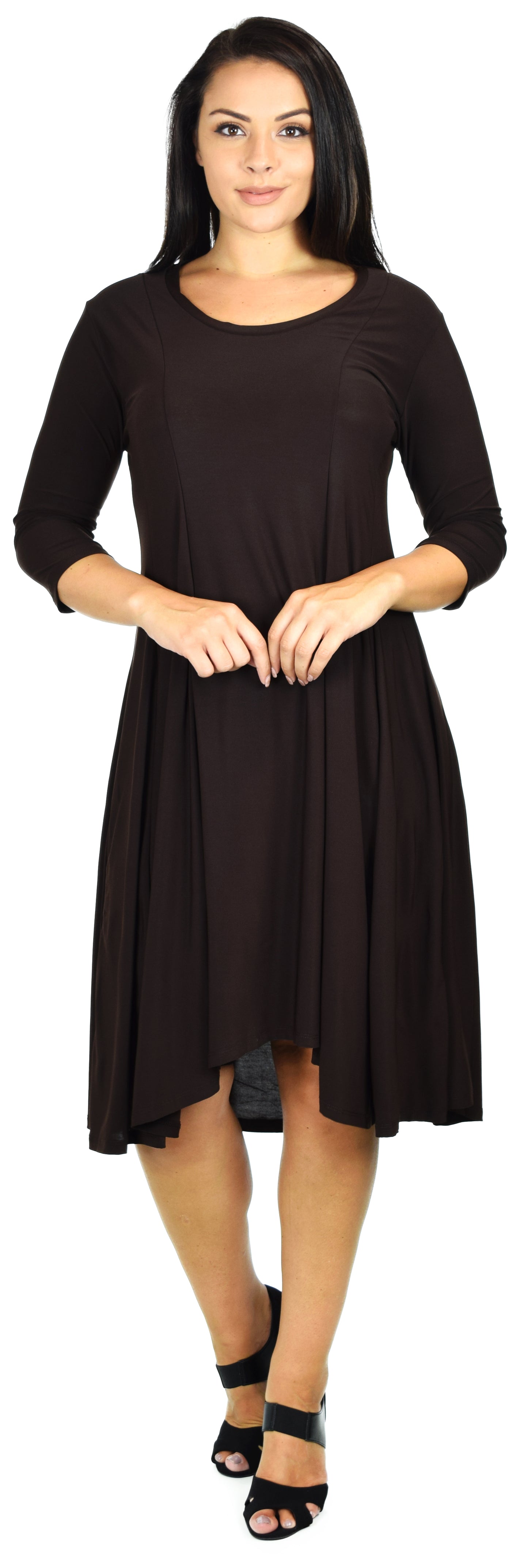 Dare2bstylish Swingy and Swirly Dress, urban-chic Dress, Hi-low Dress, Plus Size dress in Size 1 FITS XL/1XL. Free Shipping