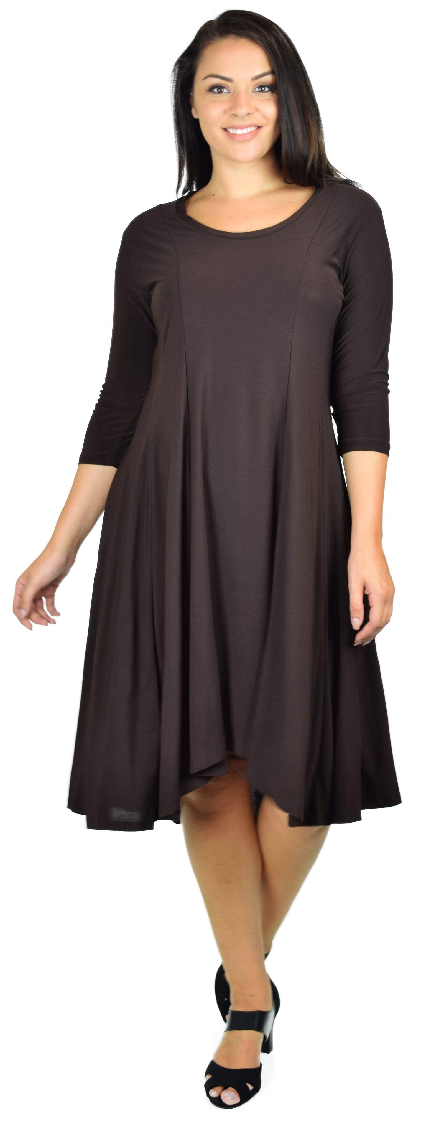 Dare2bstylish Swingy and Swirly Dress, urban-chic Dress, Hi-low Dress, Plus Size dress in Size 1 FITS XL/1XL. Free Shipping