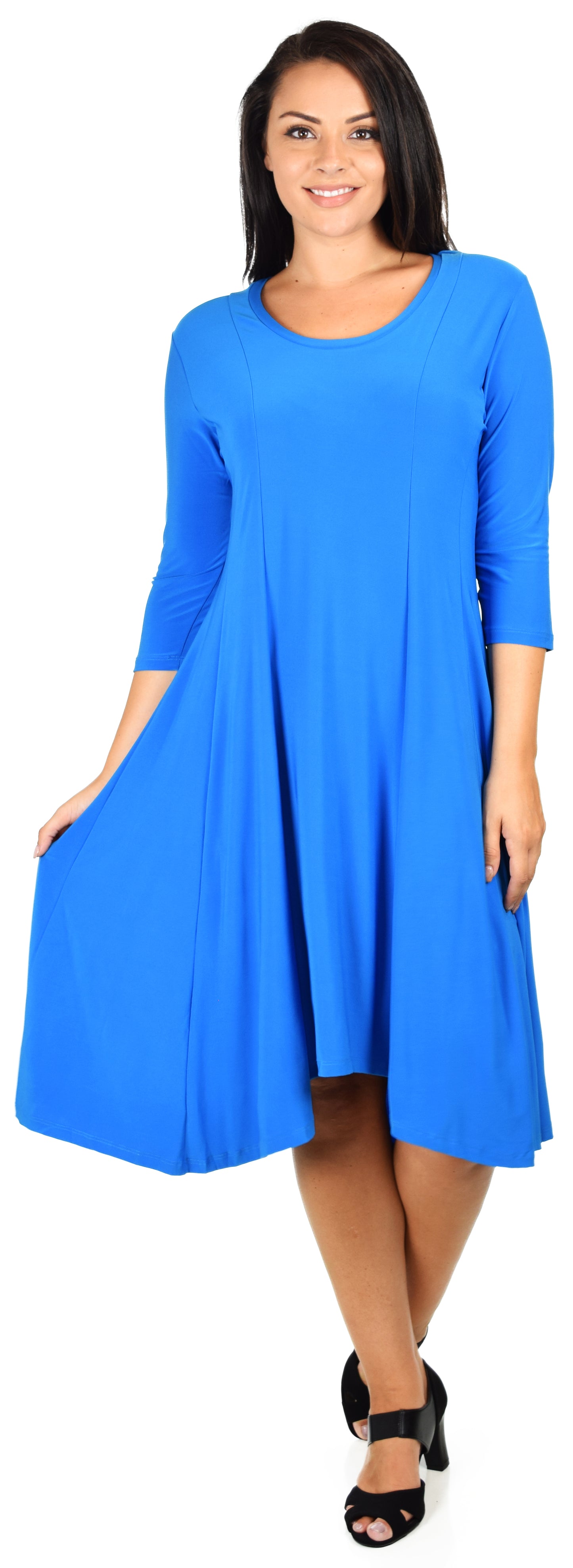 Dare2bstylish Swingy and Swirly Dress, urban-chic Dress, Hi-low Dress, Plus Size dress in Size 1 FITS XL/1XL. Free Shipping