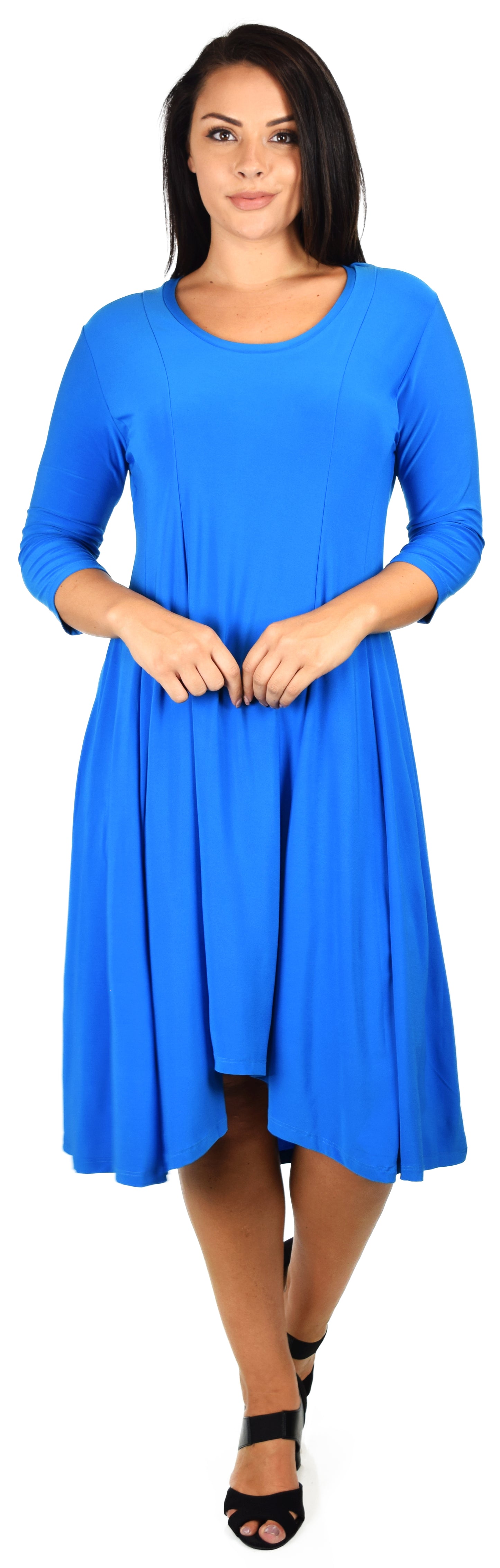 Dare2bstylish Swingy and Swirly Dress, urban-chic Dress, Hi-low Dress, Plus Size dress in Size 1 FITS XL/1XL. Free Shipping