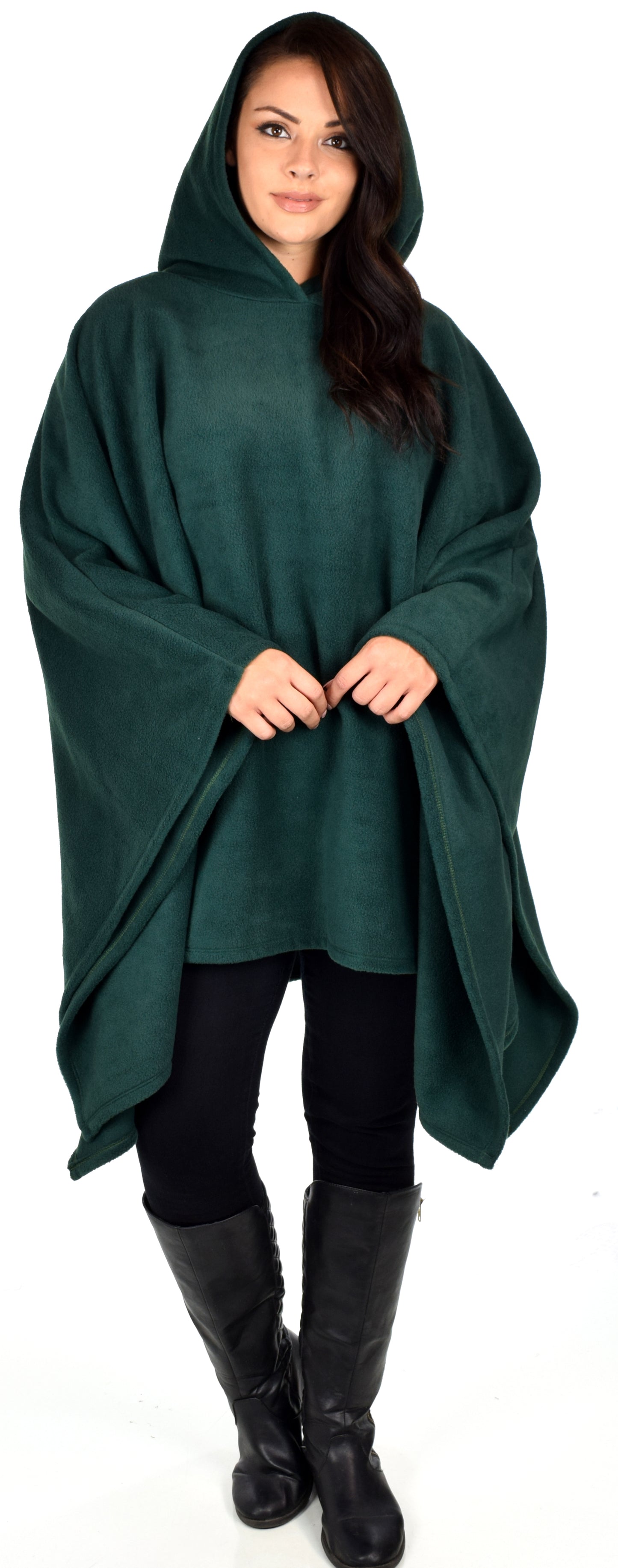 Full Size Poncho, Warm Poncho,Hooded Poncho, Fleece Poncho, Plus Size Poncho in warm and cozy Fleece fabric fits up to 5xl