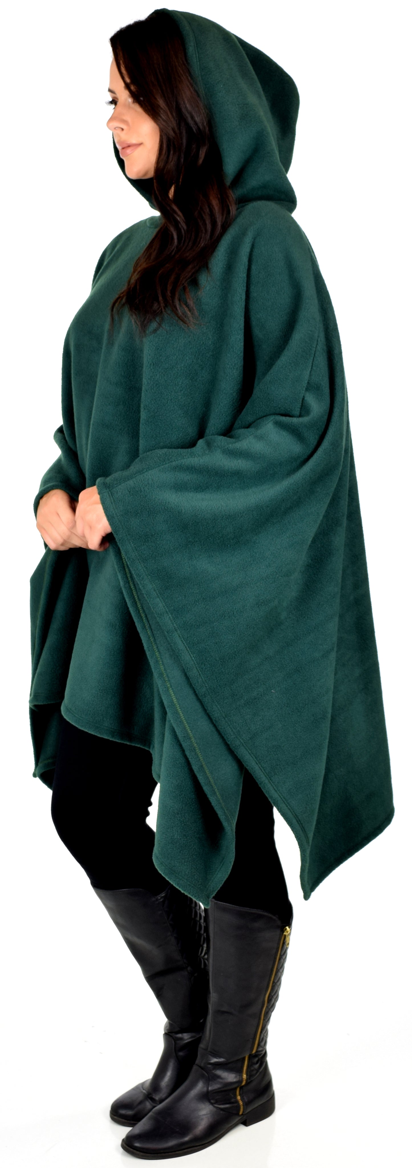 Full Size Poncho, Warm Poncho,Hooded Poncho, Fleece Poncho, Plus Size Poncho in warm and cozy Fleece fabric fits up to 5xl