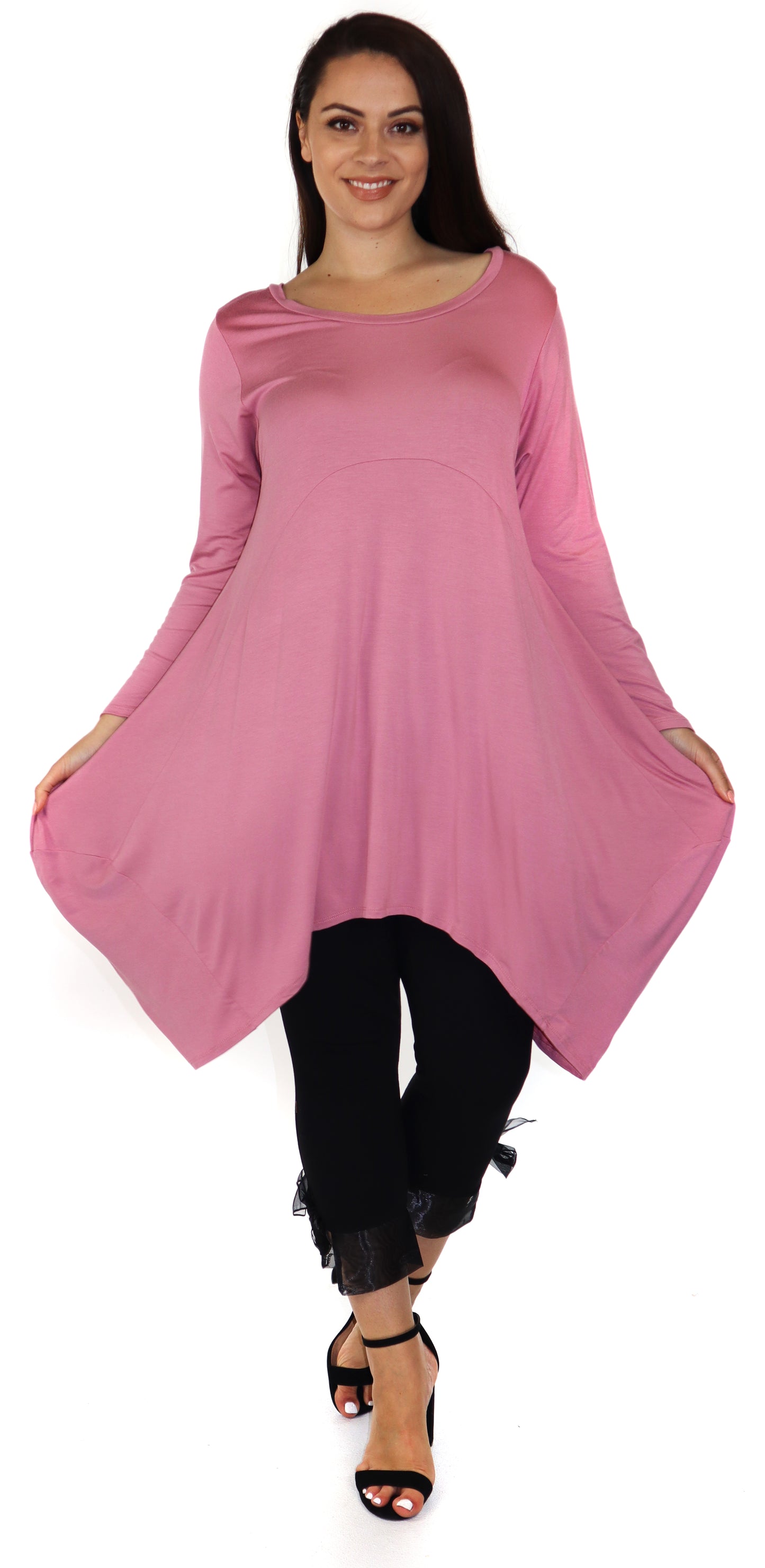 Dare2bstylish Artsy Balloon Layering Tunic Dress in Lagenlook Plus size,
